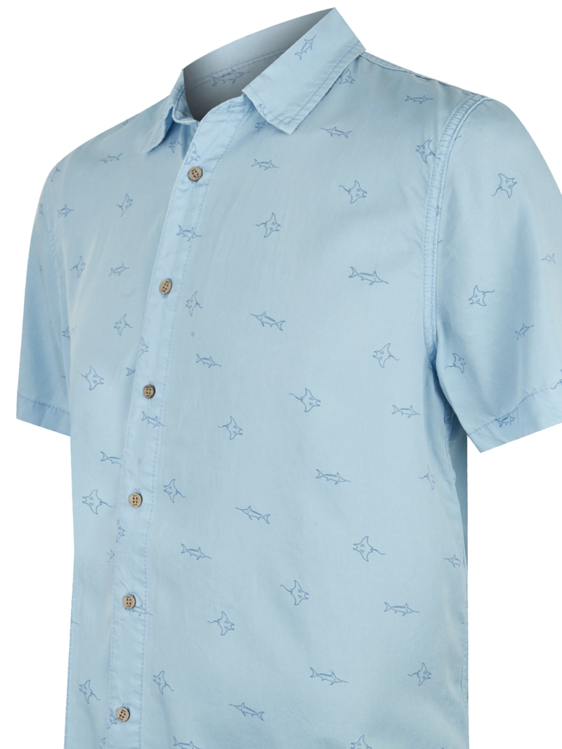 CAMISA TENCEL AZUL TENCELPRINT HOMBRE ROCKFORD - 4