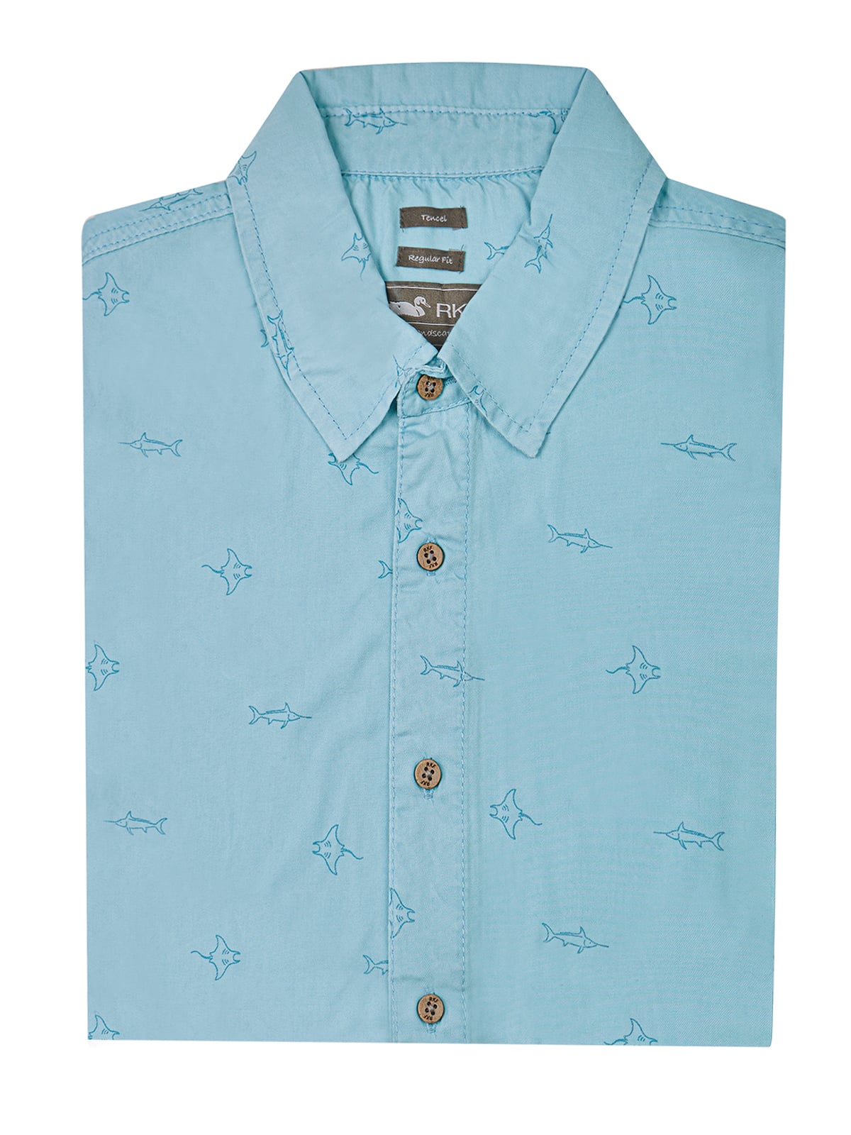 CAMISA TENCEL AZUL TENCELPRINT HOMBRE ROCKFORD - 5