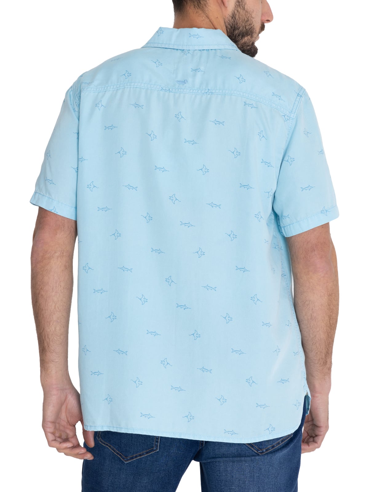 CAMISA TENCEL AZUL TENCELPRINT HOMBRE ROCKFORD - 8