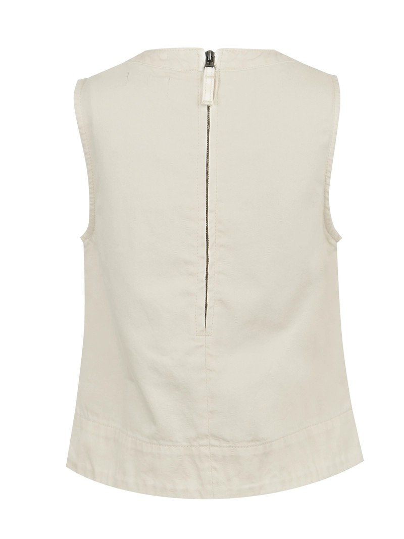 BLUSA ALGODÓN ORGÁNICO CREMA LEE MUJER ROCKFORD - 2