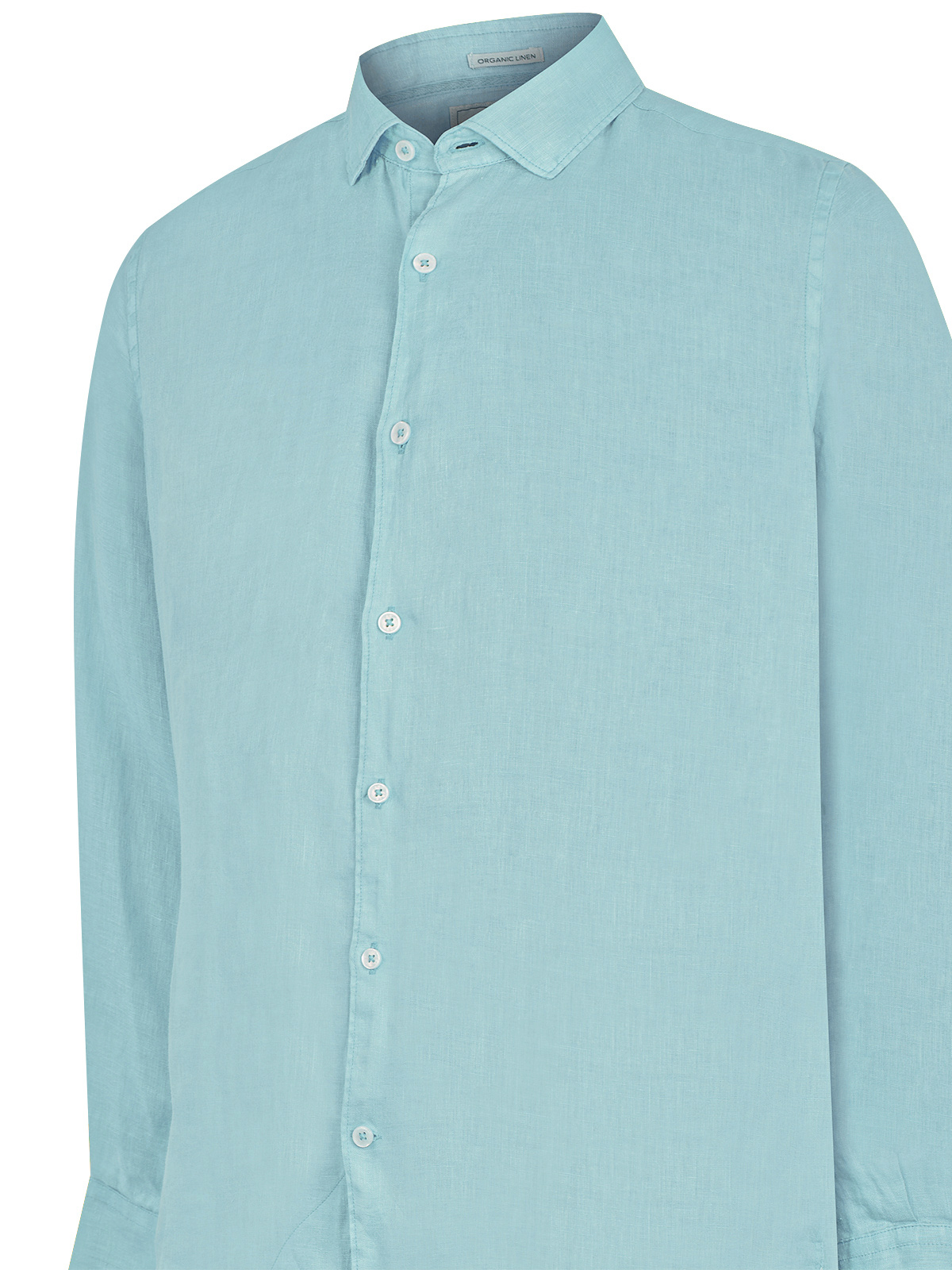 CAMISA LINO ORGÁNICO TURQUESA LINENPRO HOMBRE ROCKFORD - 4