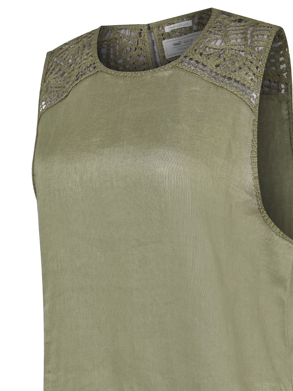 BLUSA LINO ORGÁNICO VERDE MELE MUJER ROCKFORD - 4