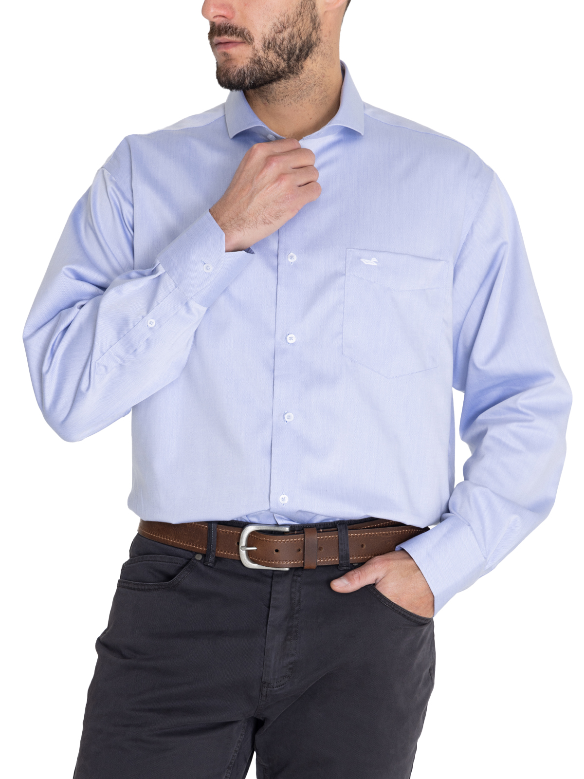 CAMISA CUELLO ITA CELESTE E.LIFESOLID HOMBRE ROCKFORD - 7