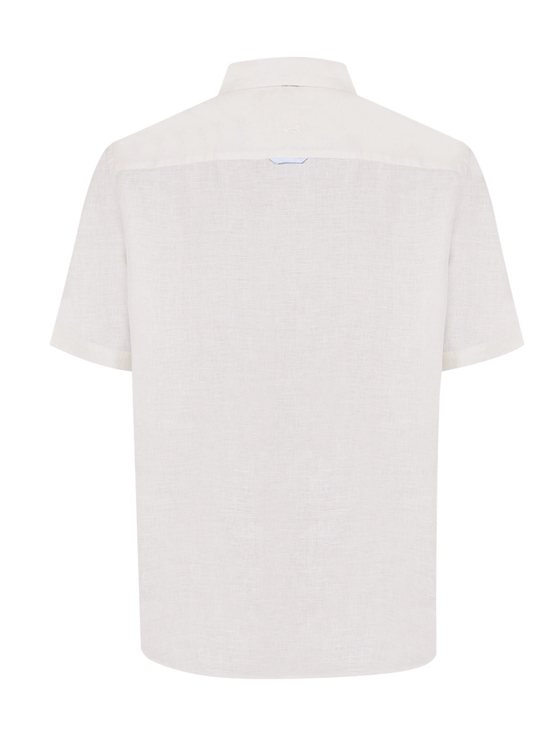 CAMISA LINO ORGÁNICO BEIGE LINENSTRIPE HOMBRE ROCKFORD - 2