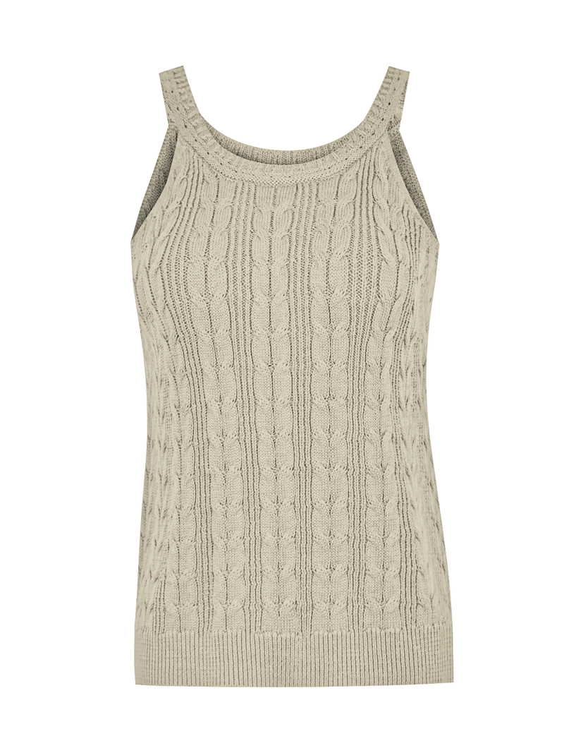 POLERA ALGODÓN ORGÁNICO BEIGE SAMAR MUJER ROCKFORD - 1