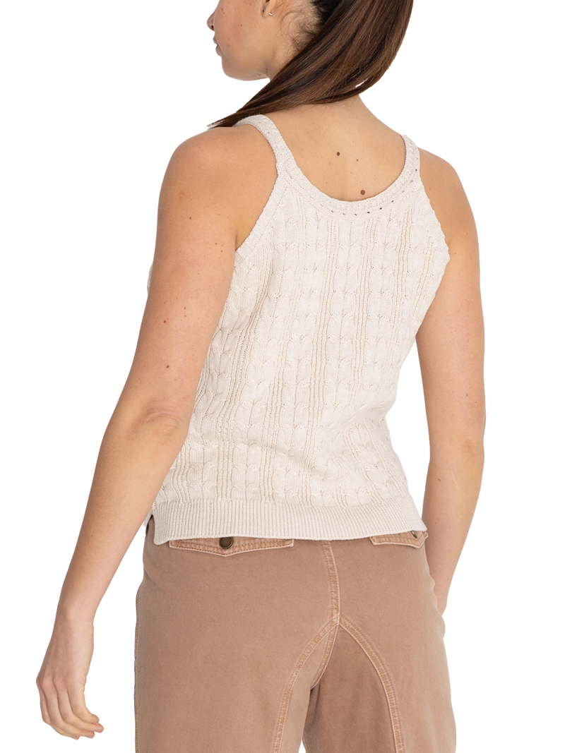 POLERA ALGODÓN ORGÁNICO BEIGE SAMAR MUJER ROCKFORD - 8