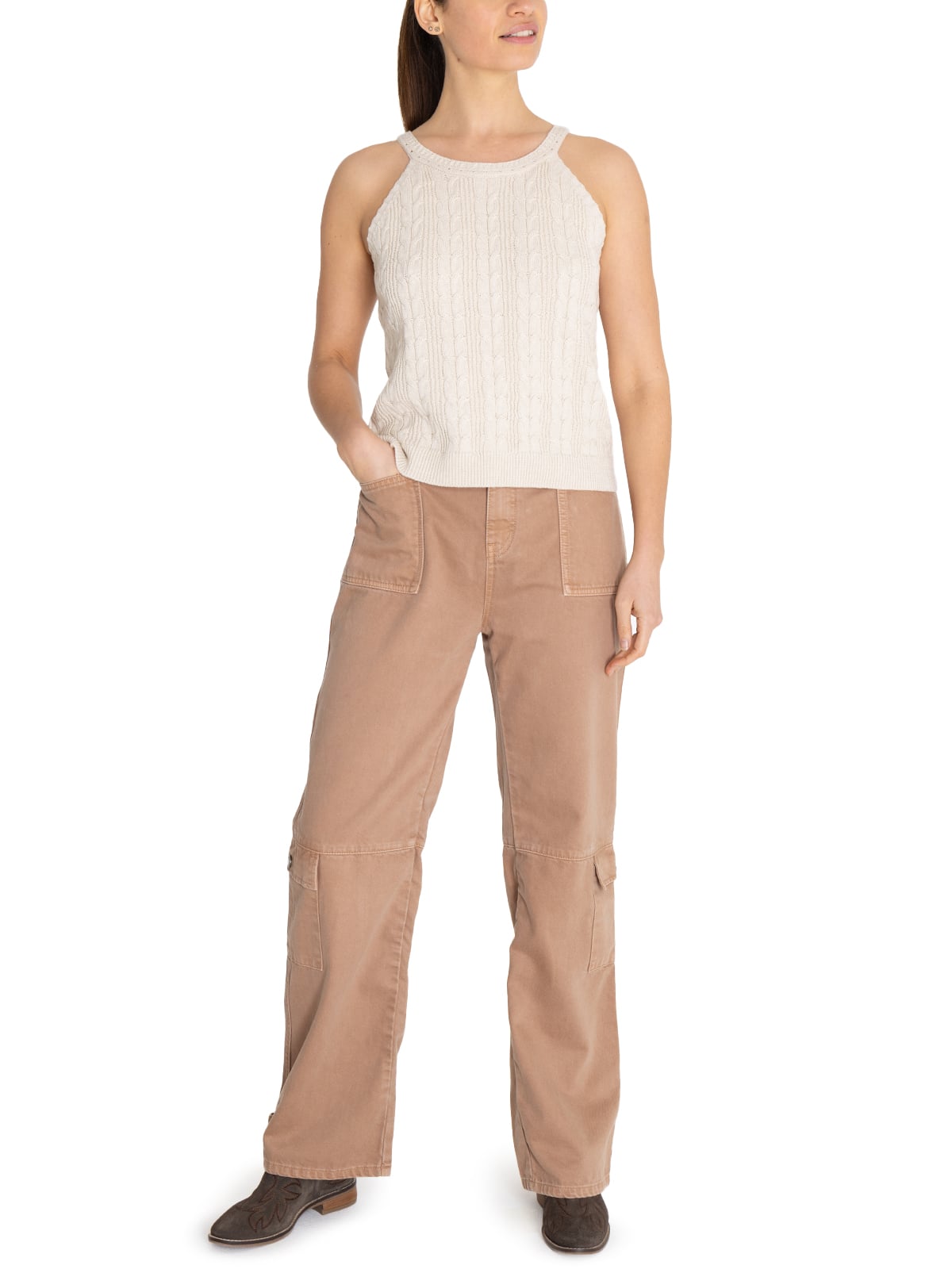 POLERA ALGODÓN ORGÁNICO BEIGE SAMAR MUJER ROCKFORD - 9
