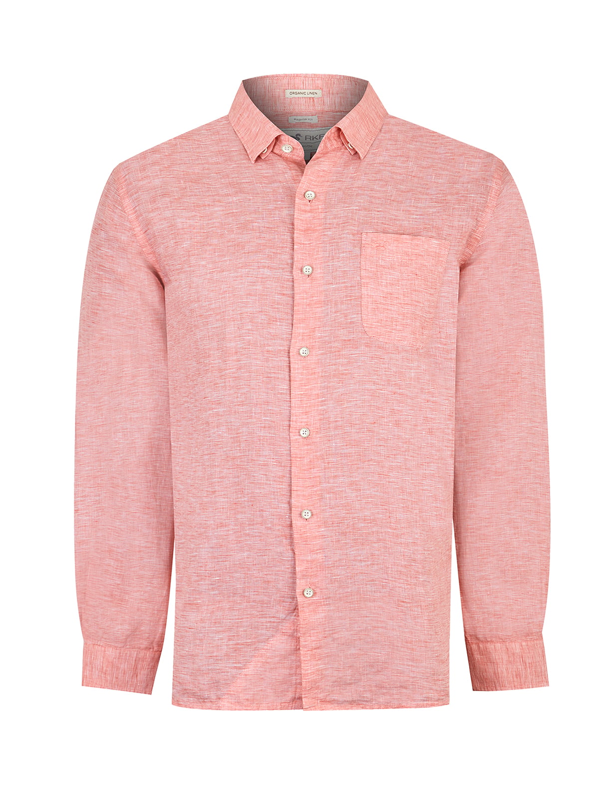 CAMISA LINO ORGÁNICO ROJO LINENTEX HOMBRE ROCKFORD - 1