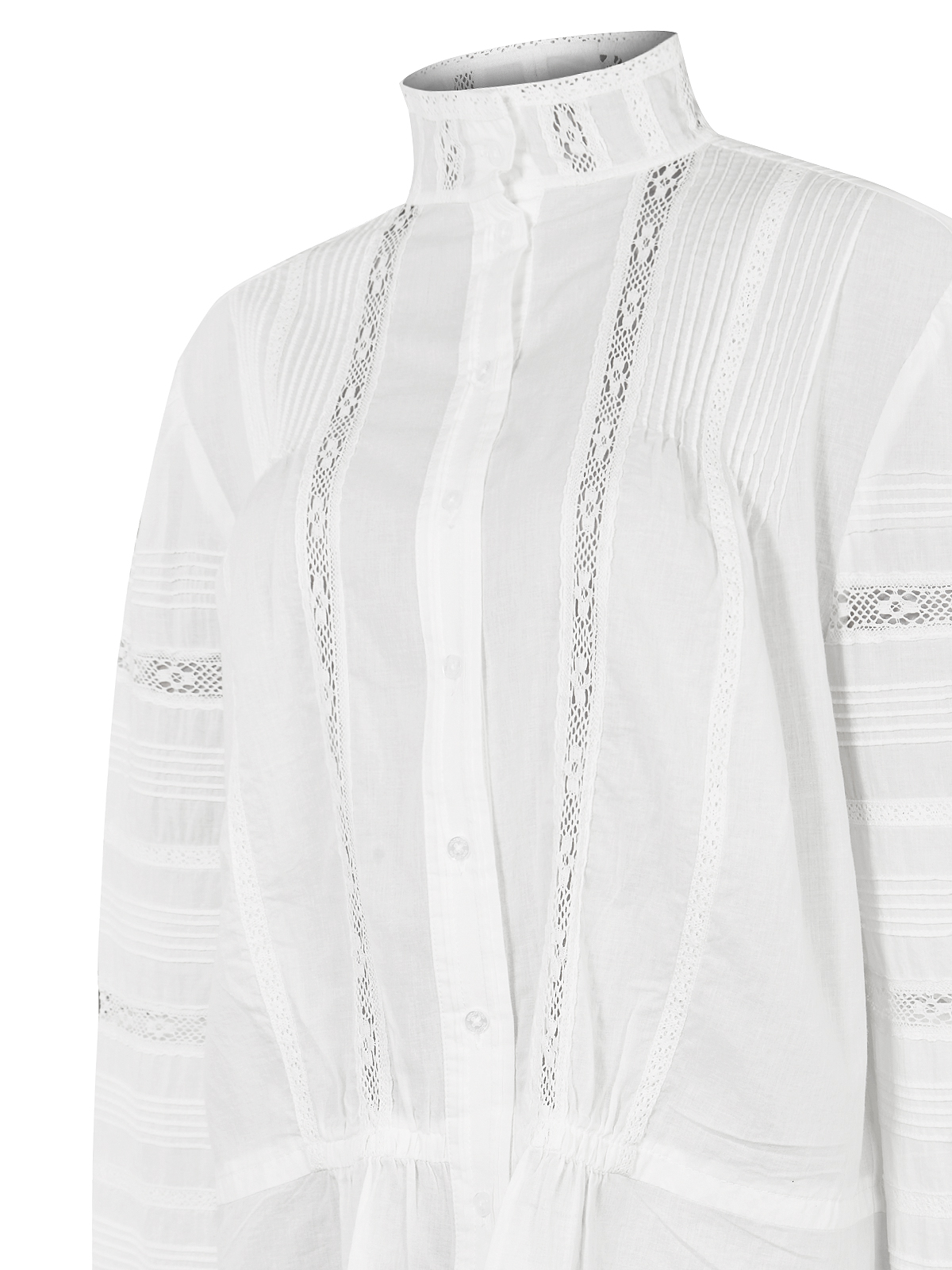 BLUSA ALGODON ORGANICO BLANCO CRETA MUJER ROCKFORD - 4