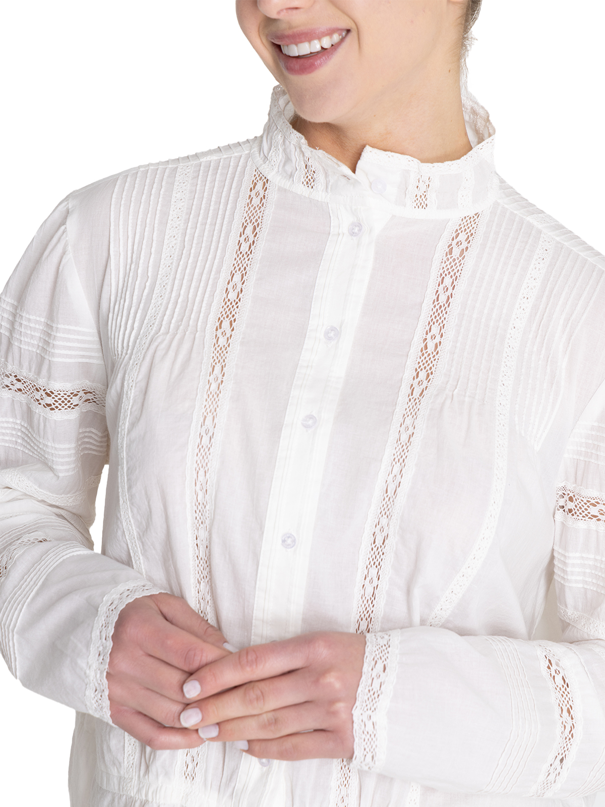 BLUSA ALGODON ORGANICO BLANCO CRETA MUJER ROCKFORD - 7
