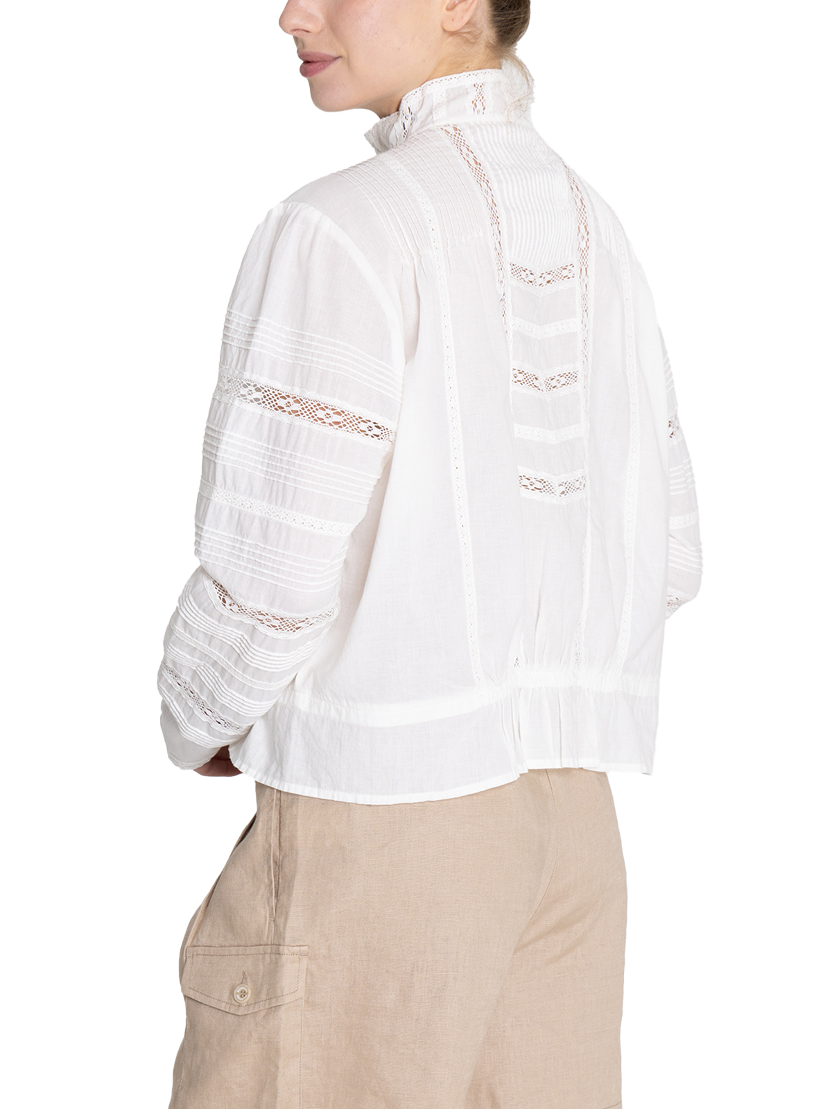 BLUSA ALGODON ORGANICO BLANCO CRETA MUJER ROCKFORD - 8
