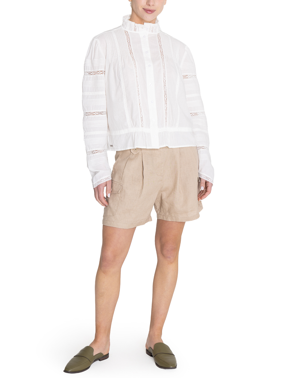 BLUSA ALGODON ORGANICO BLANCO CRETA MUJER ROCKFORD - 9