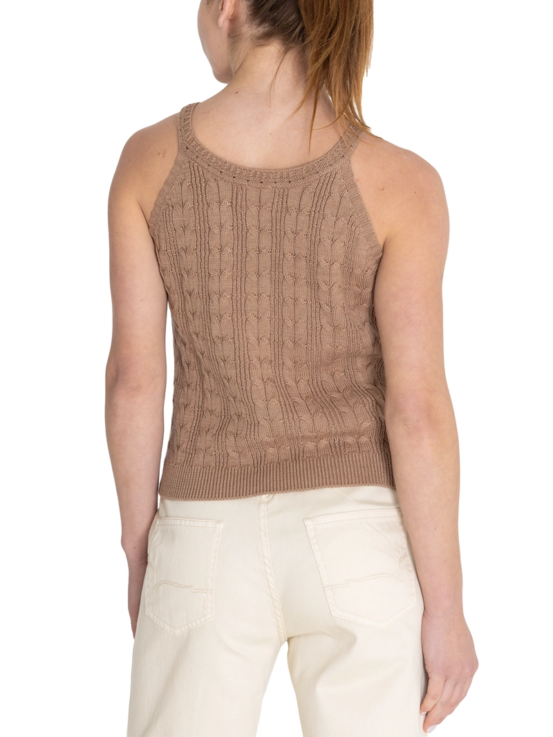 POLERA ALGODÓN ORGÁNICO CAFÉ SAMAR MUJER ROCKFORD - 7
