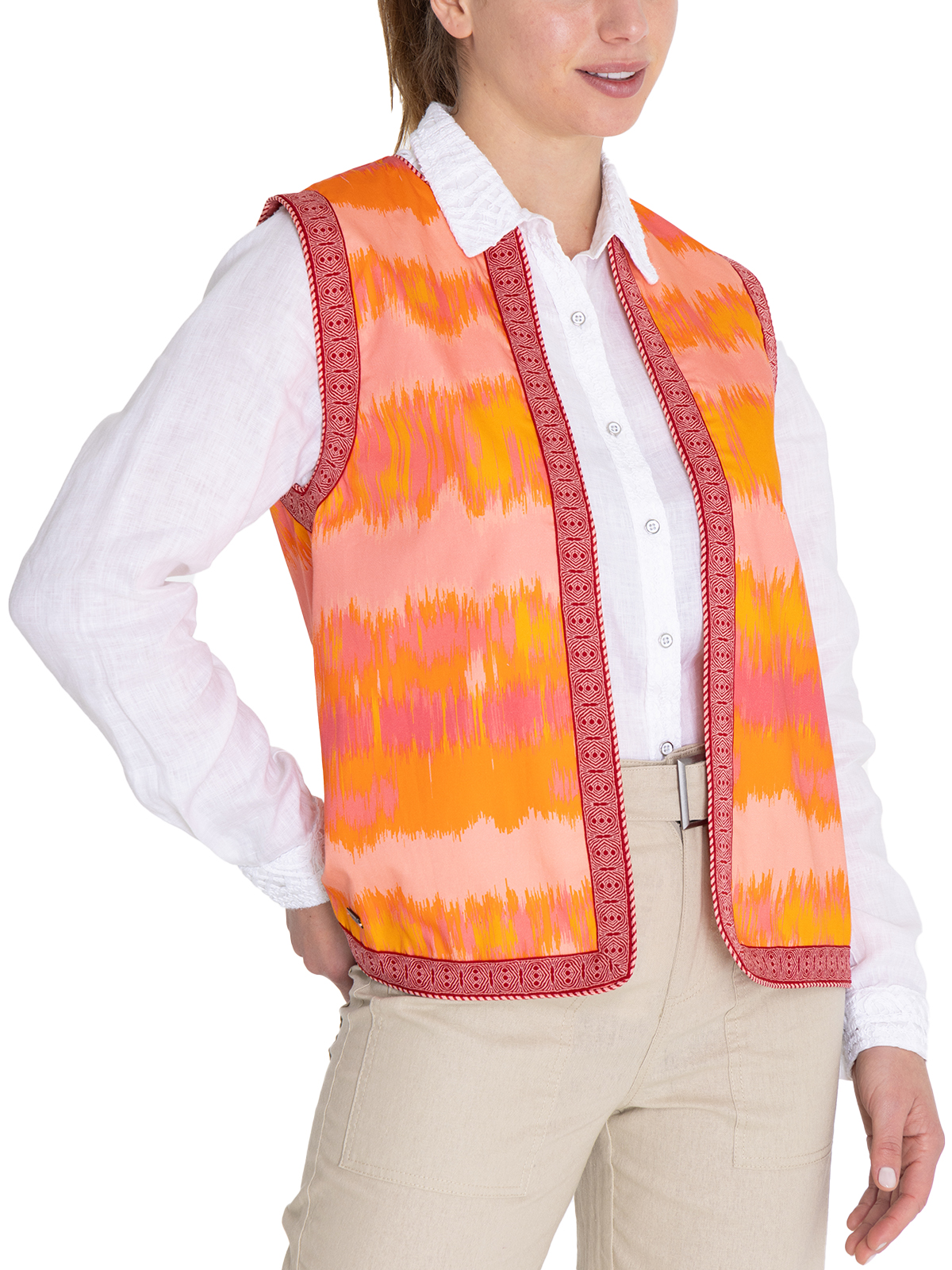 CHAQUETA ALGODÓN ORGÁNICO NARANJA DELFI MUJER ROCKFORD - 5