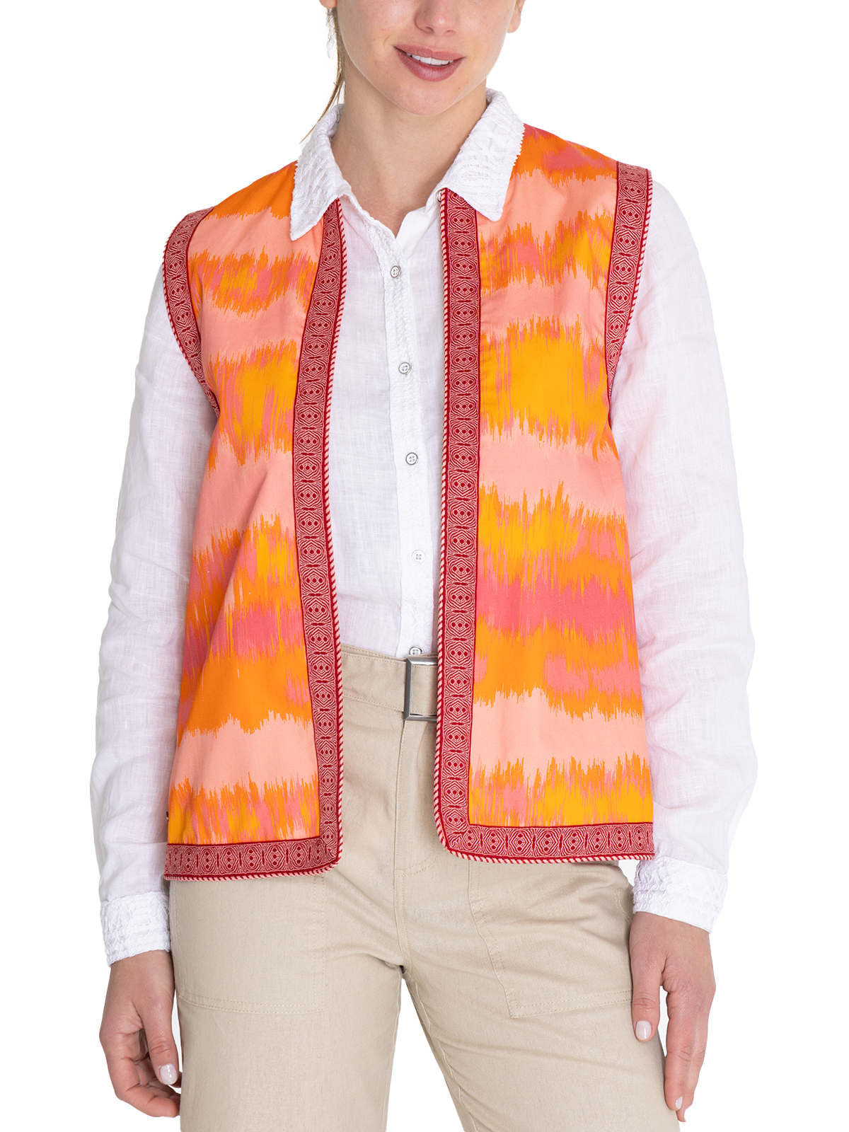 CHAQUETA ALGODÓN ORGÁNICO NARANJA DELFI MUJER ROCKFORD - 6