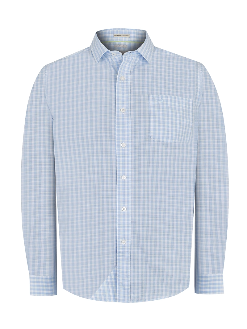 CAMISA ALGODÓN ORGÁNICO CELESTE LIGHTER HOMBRE ROCKFORD - 1