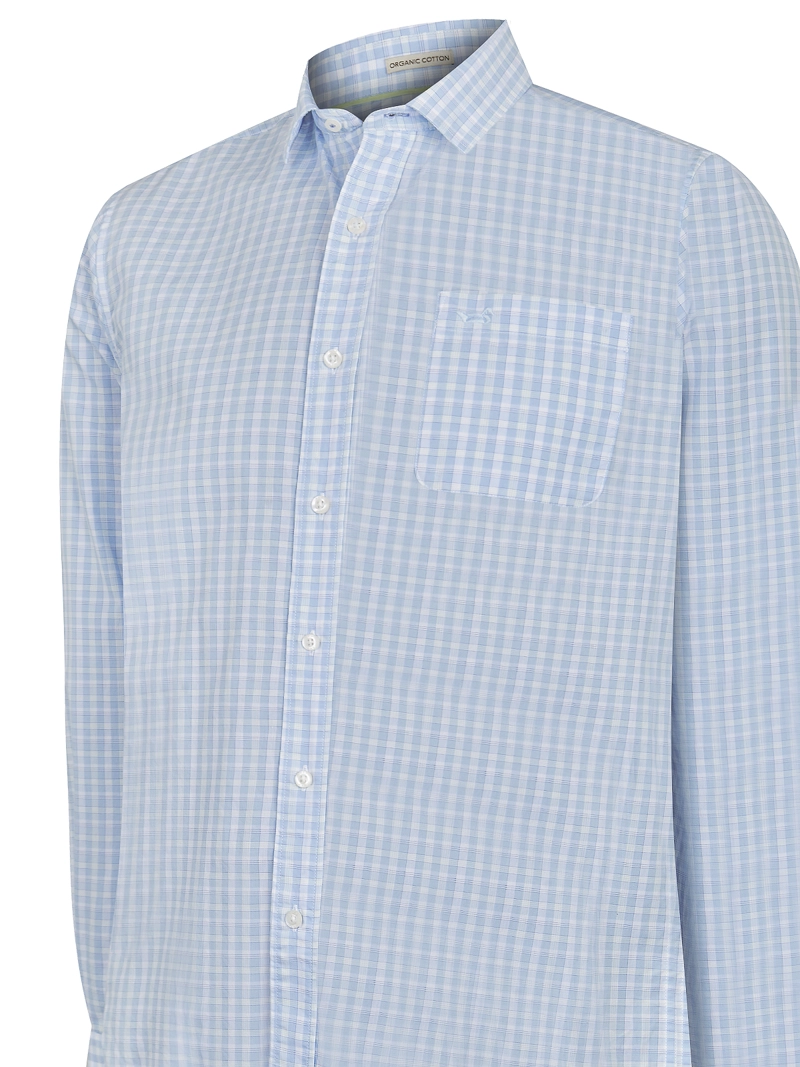 CAMISA ALGODÓN ORGÁNICO CELESTE LIGHTER HOMBRE ROCKFORD - 4