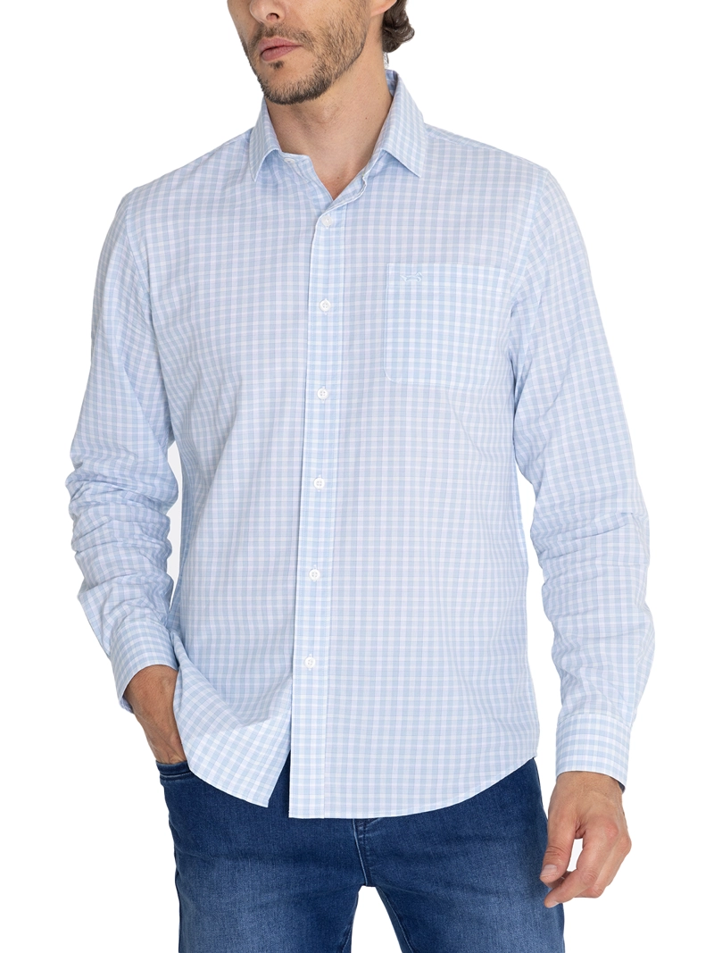 CAMISA ALGODÓN ORGÁNICO CELESTE LIGHTER HOMBRE ROCKFORD - 5