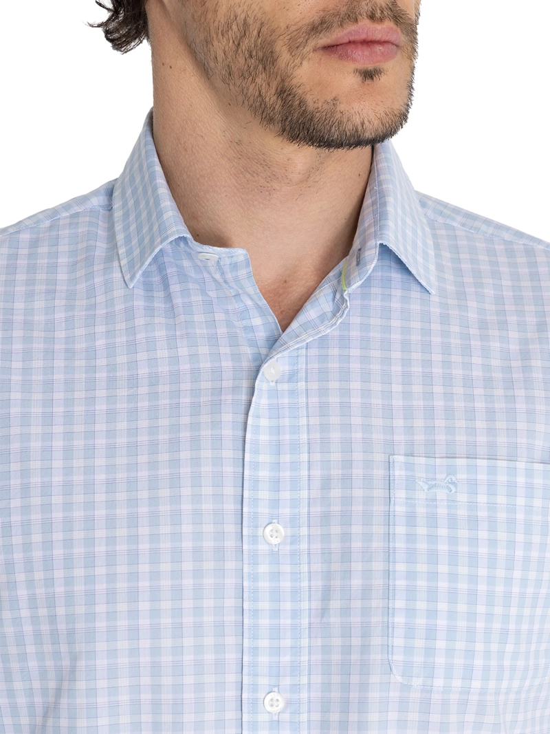 CAMISA ALGODÓN ORGÁNICO CELESTE LIGHTER HOMBRE ROCKFORD - 7