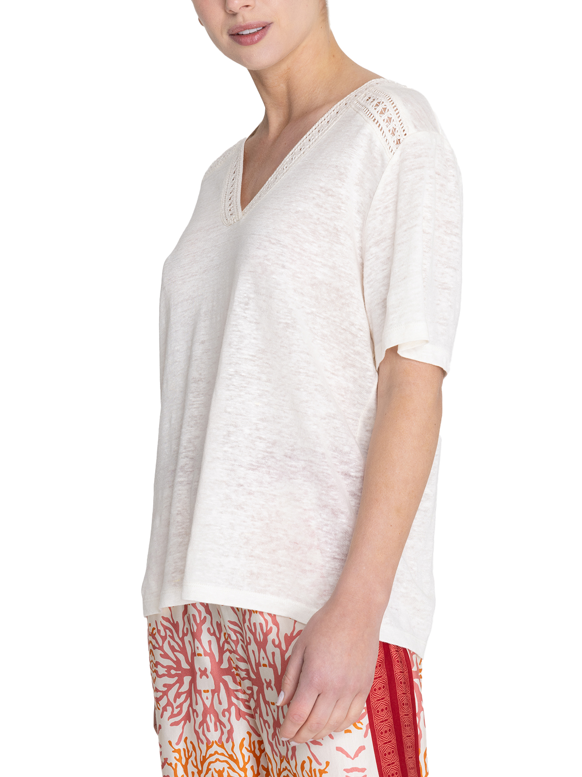 POLERA LINO ORGÁNICO BEIGE REMINI MUJER ROCKFORD - 6
