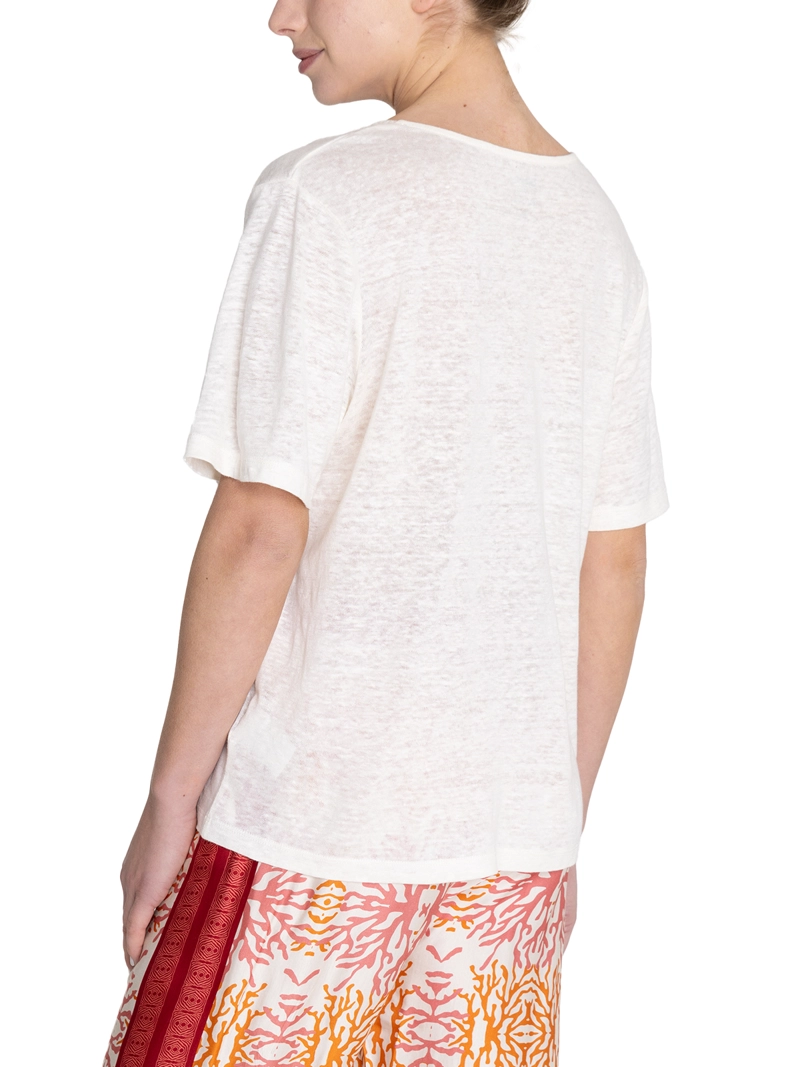 POLERA LINO ORGÁNICO BEIGE REMINI MUJER ROCKFORD - 7