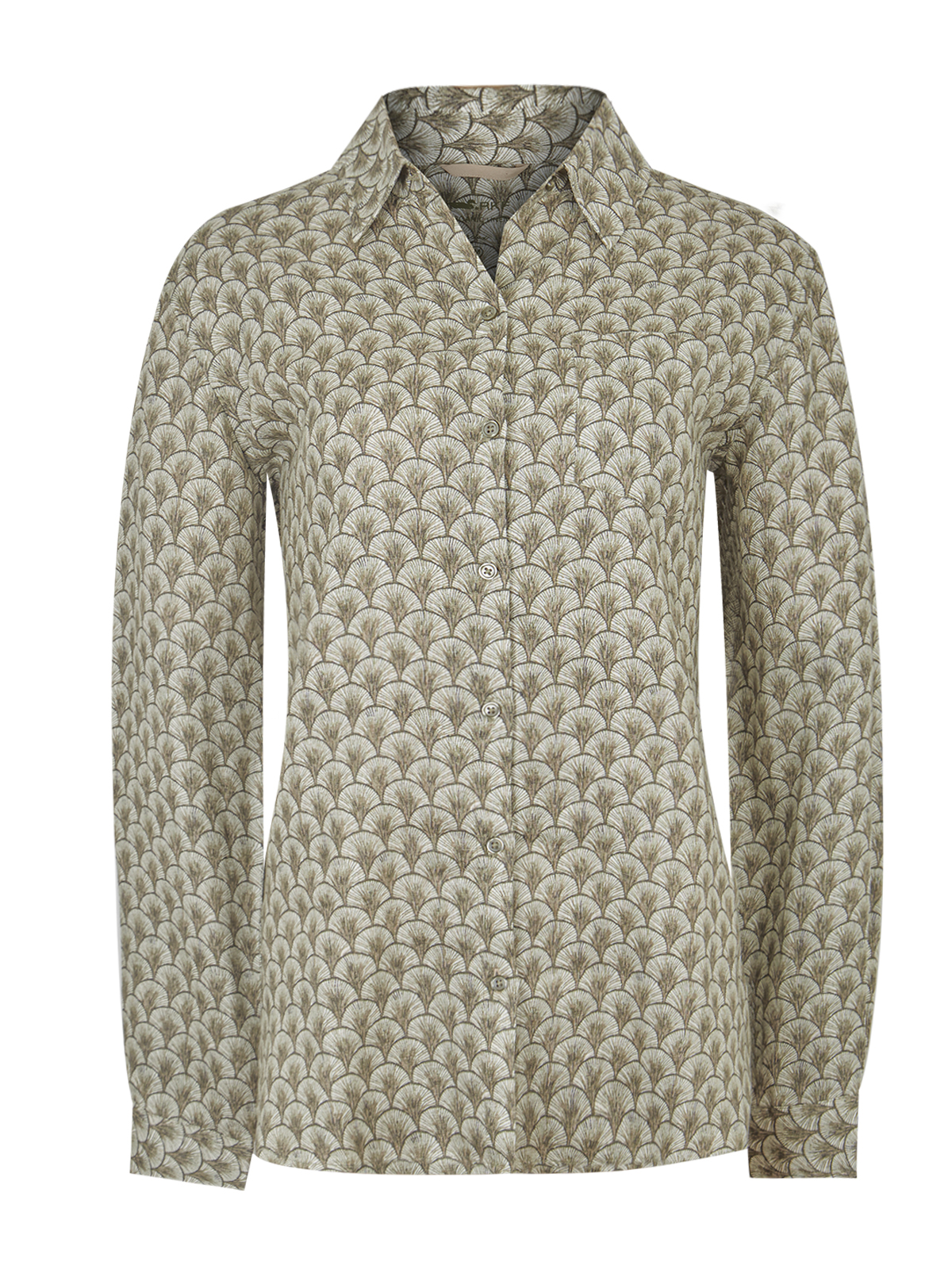 BLUSA LINO ORG VERDE MUSGO LIRIOPRINT MUJER ROCKFORD - 1