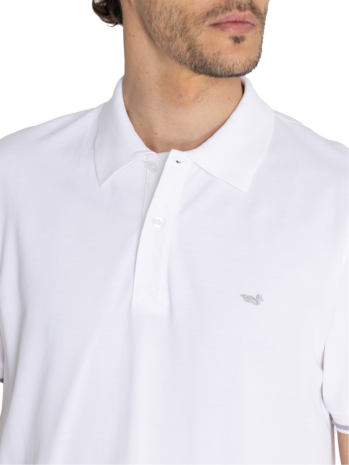 POLERA ALGODÓN ORGÁNICO BLANCO MITCHELL HOMBRE ROCKFORD - 7