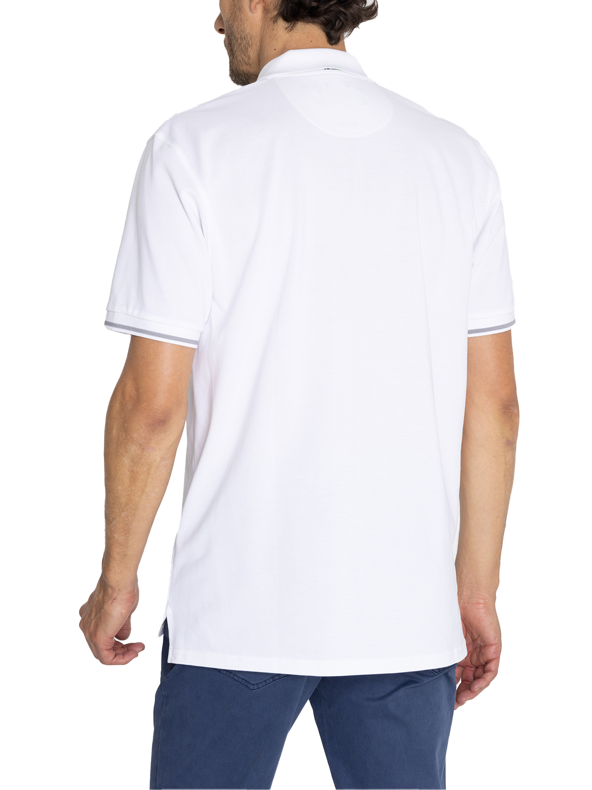 POLERA ALGODÓN ORGÁNICO BLANCO MITCHELL HOMBRE ROCKFORD - 8