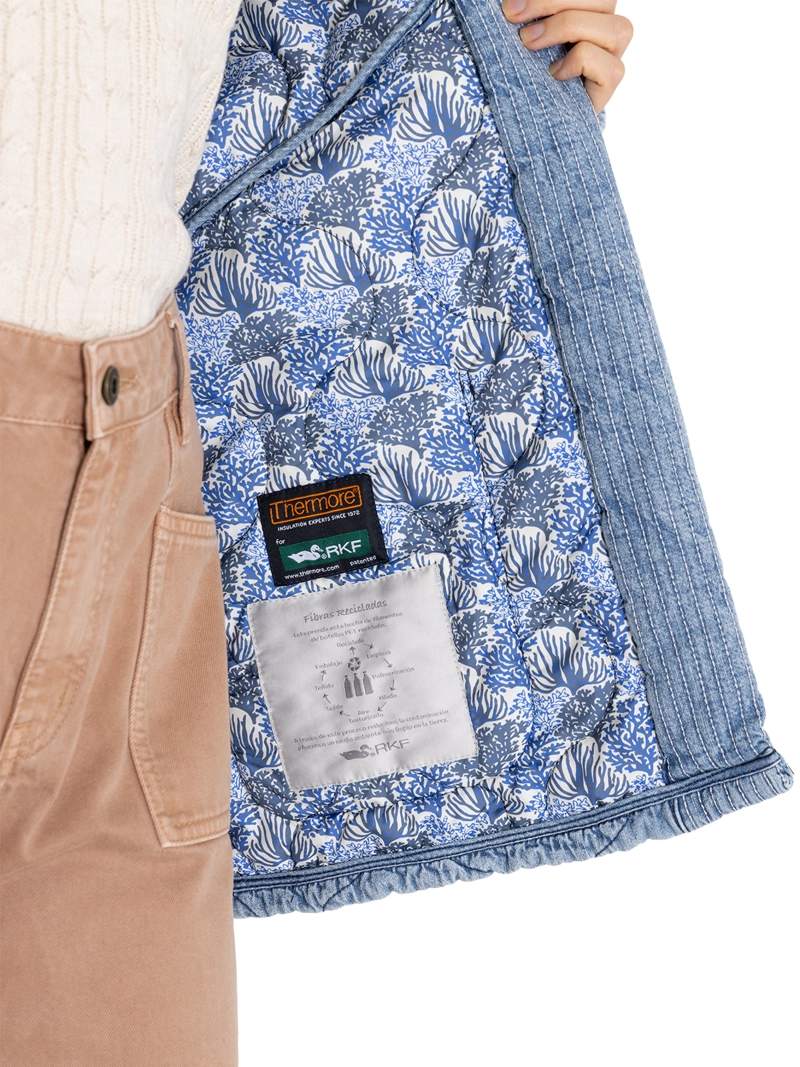 CHAQUETA THERMORE AZUL FLORI MUJER ROCKFORD - 8