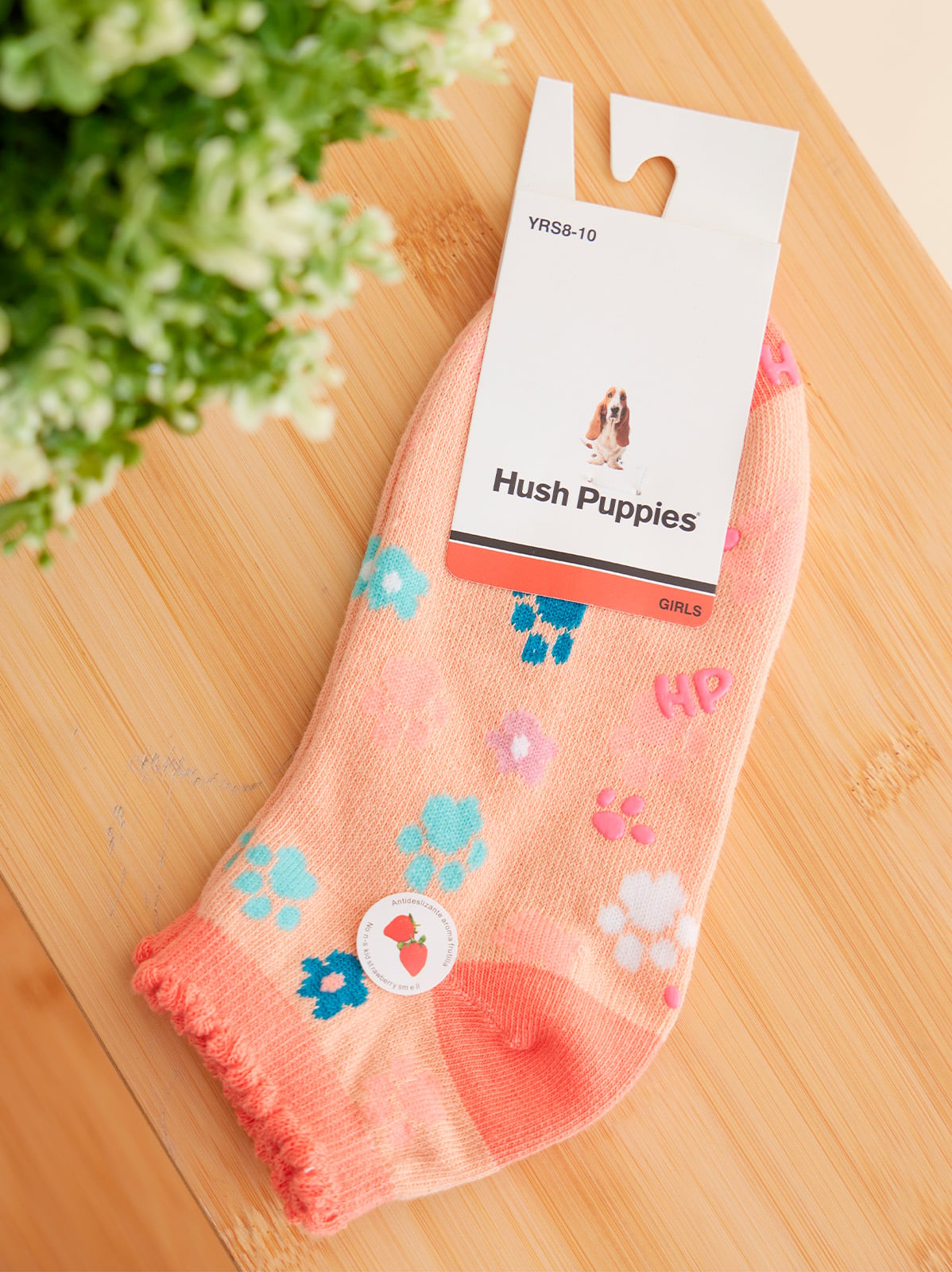 CALCETIN ALGODÓN NIÑA HUSH-PUPPIES V24G PED ST PAW CORAL PEST PAW - 3