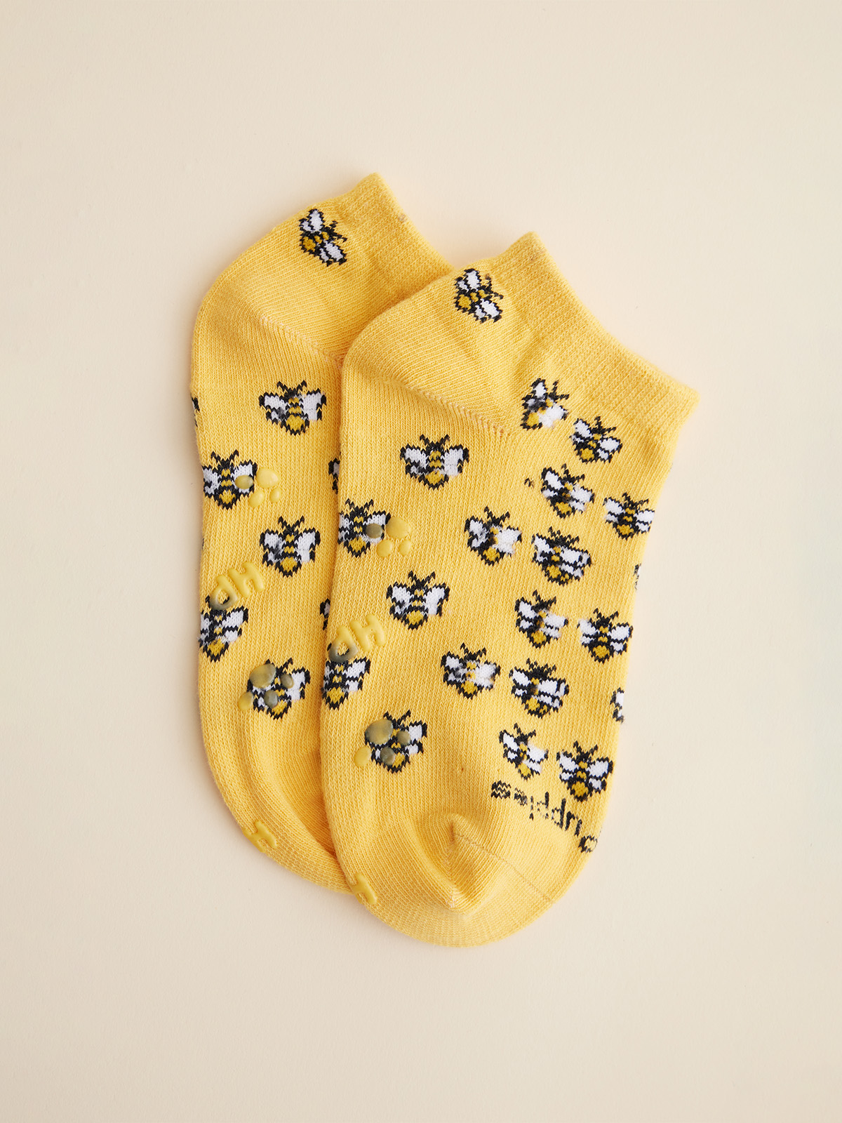 CALCETIN ALGODÓN NIÑA HUSH-PUPPIES AMARILLO V24G PED BEES PEBEES - 1