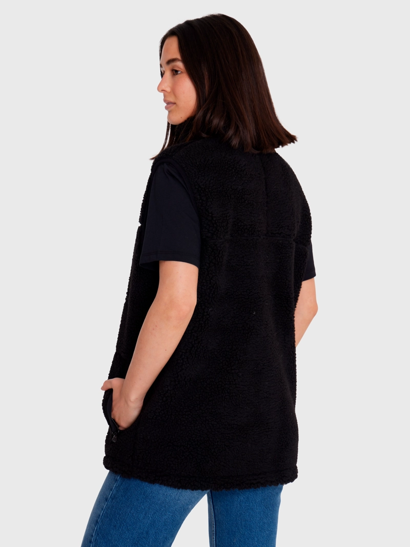 POLAR VEST SHERPA SIN MANGAS NEGRO HOMBRE 7VEINTE - 4
