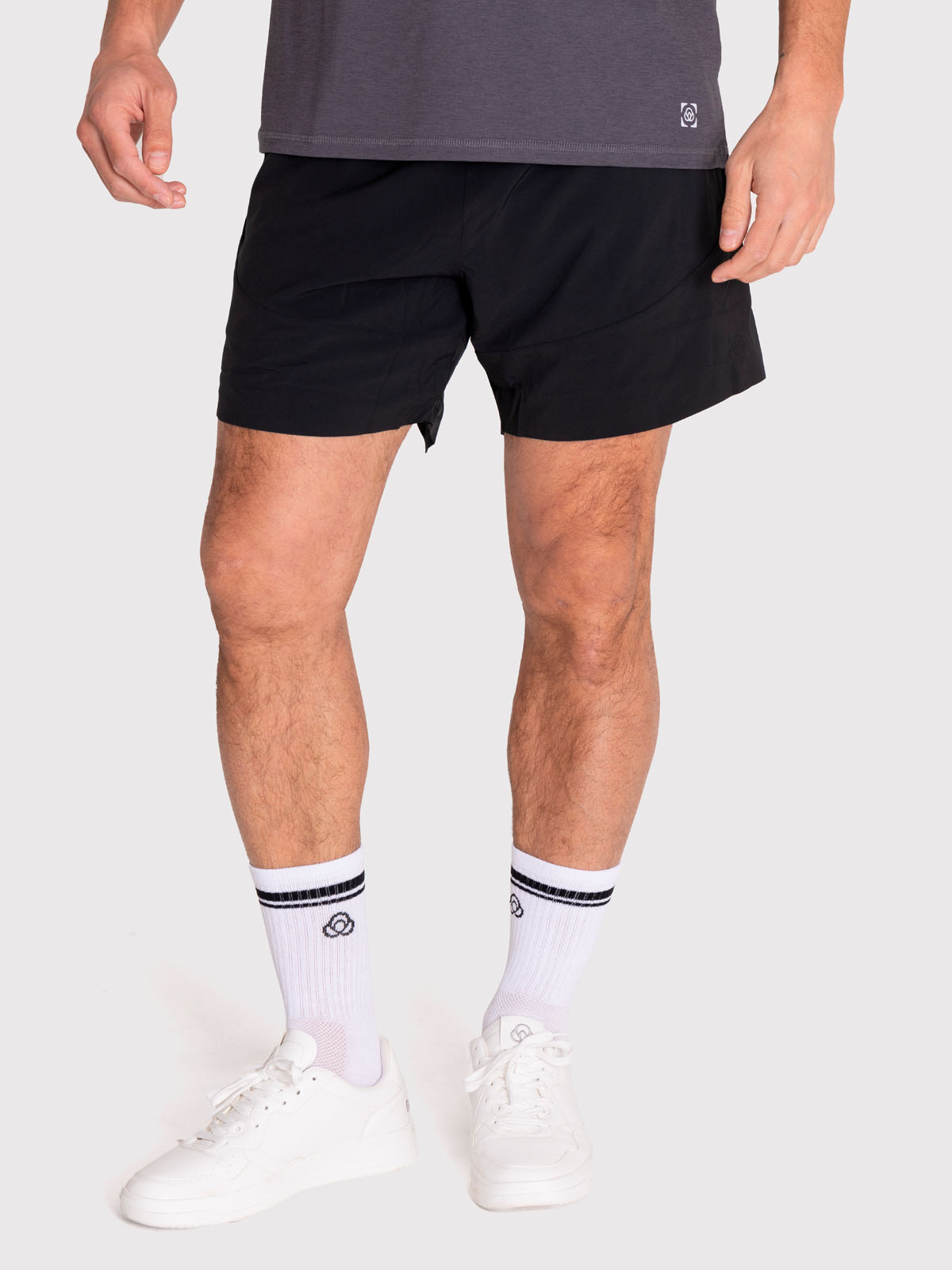 SHORT DEPORTIVO HOMBRE BSOUL NEGRO 2-EN-1 - 1