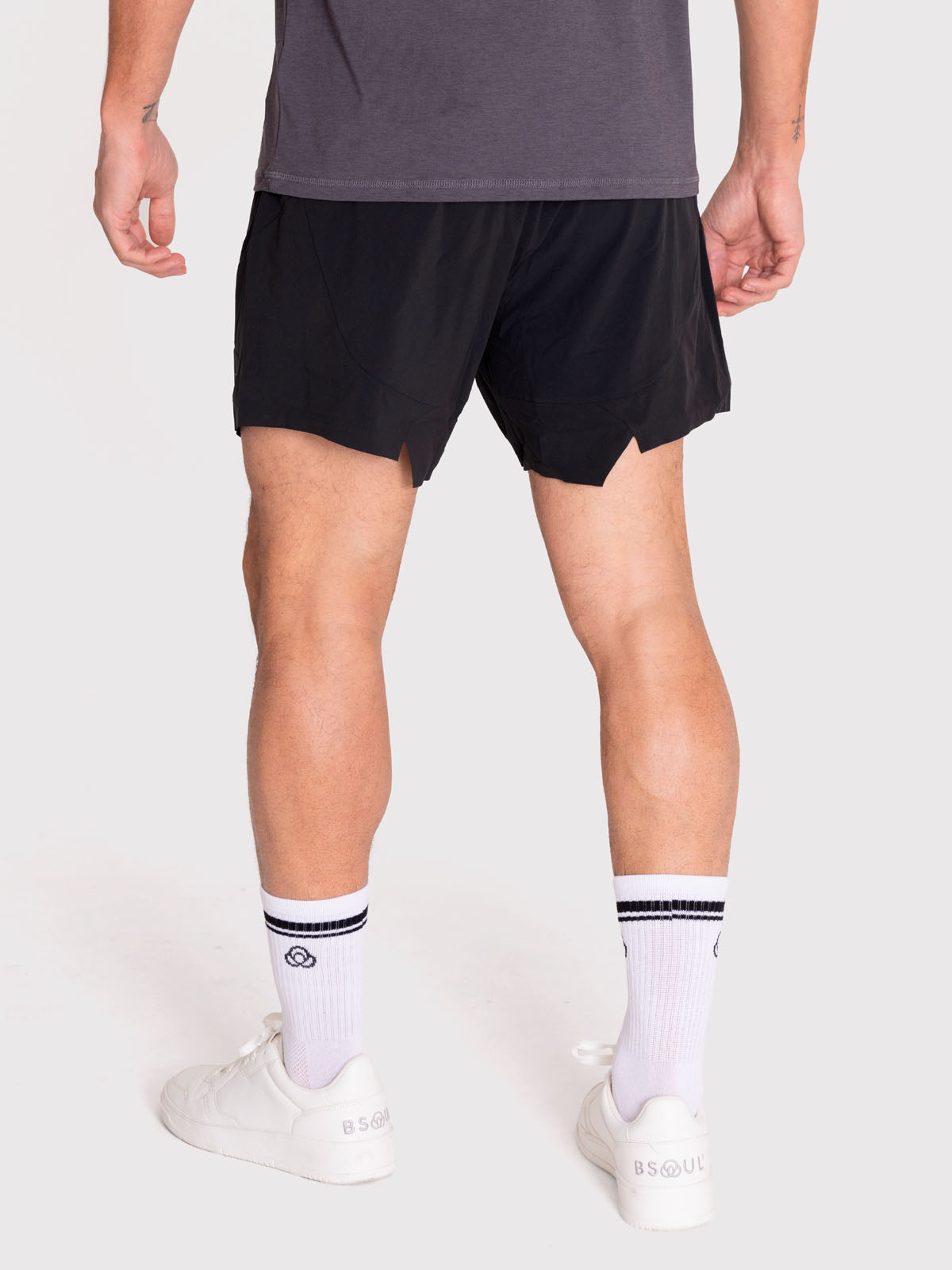 SHORT DEPORTIVO HOMBRE BSOUL NEGRO 2-EN-1 - 4