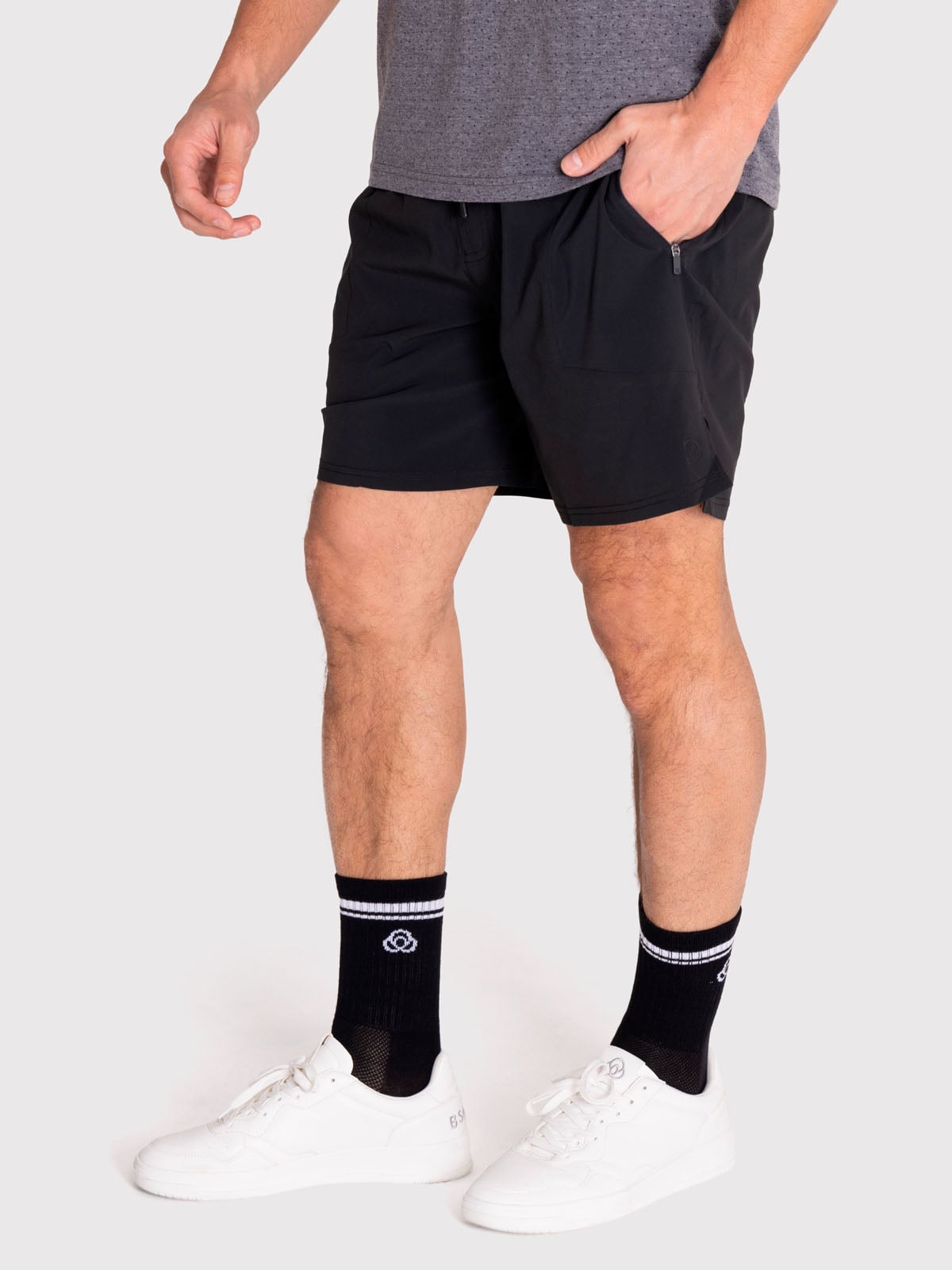 SHORT DEPORTIVO HOMBRE BSOUL NEGRO PERFORMANCE - 1