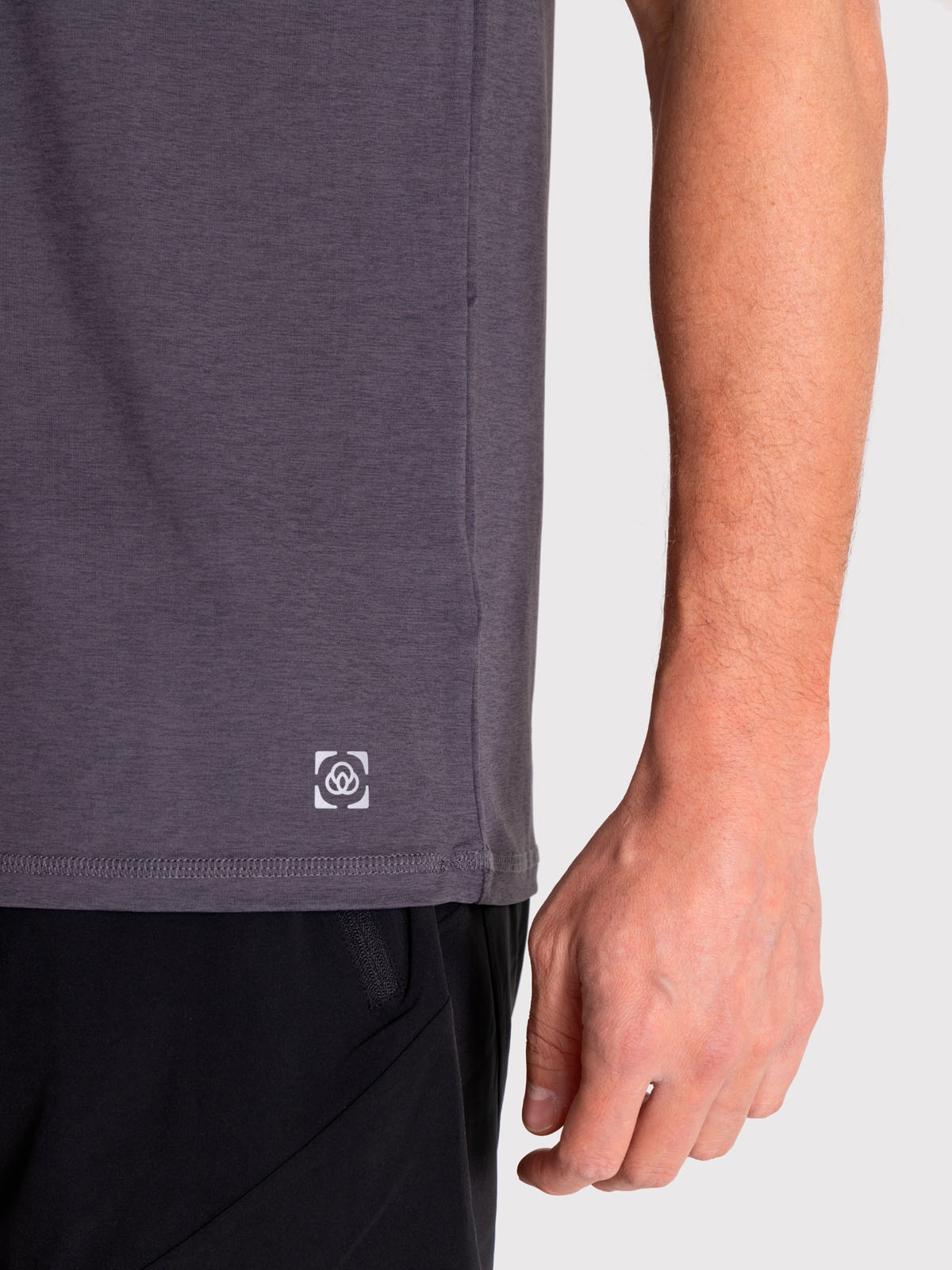 POLERA DEPORTIVA HOMBRE TRAIN SHIRT GRIS OSCURO BSOUL - 5