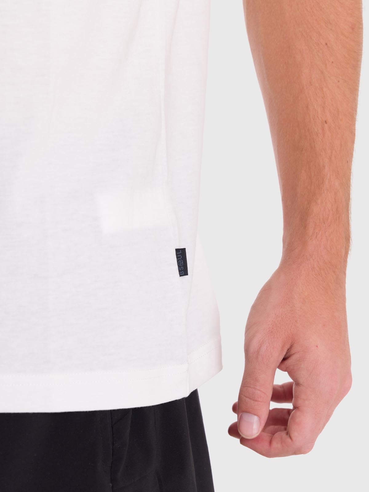 POLERA DEPORTIVA HOMBRE PRINTED T-SHIRT BLANCO BSOUL - 5