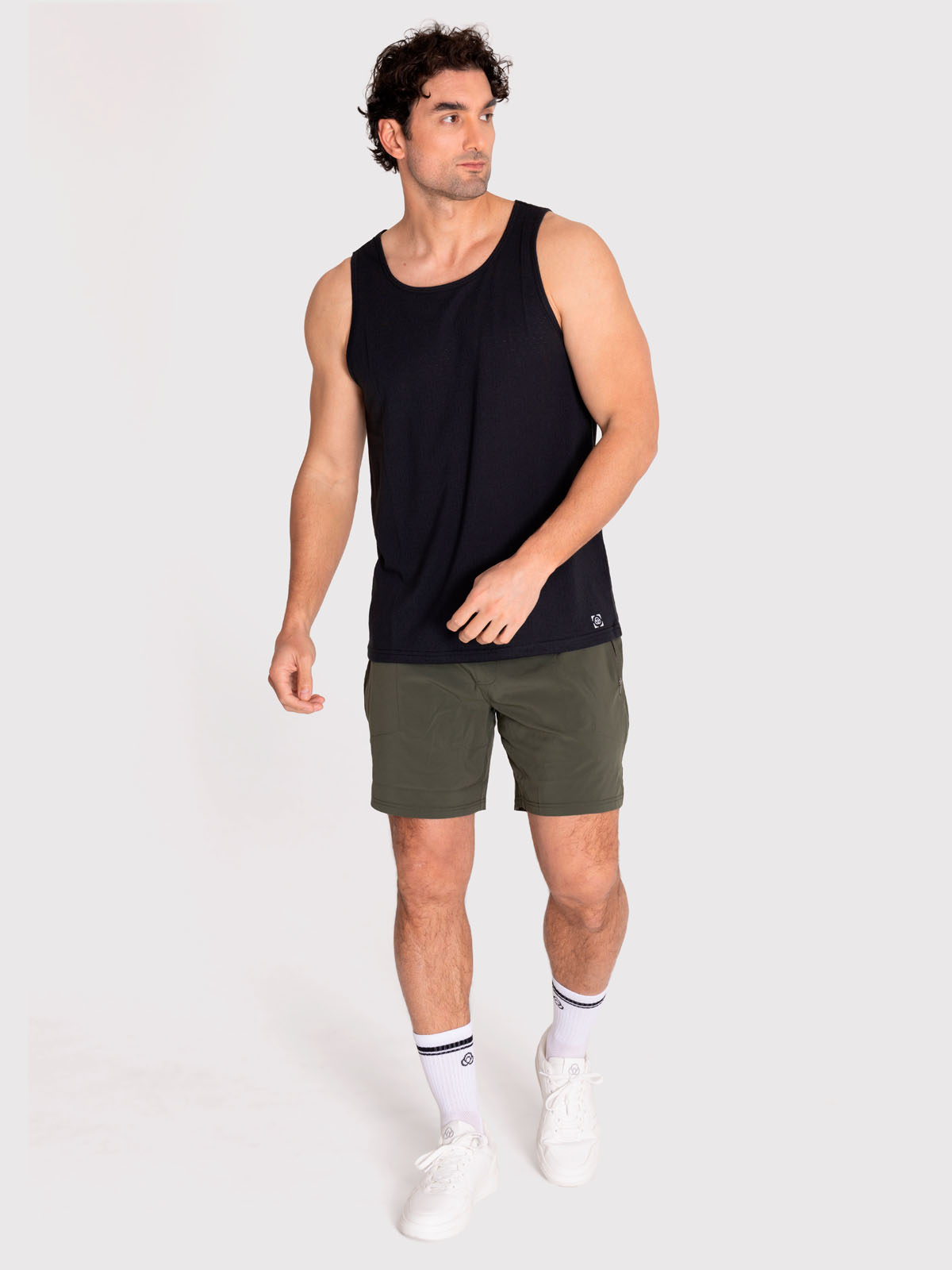 POLERA DEPORTIVA HOMBRE TRAINING VEST NEGRO BSOUL - 2