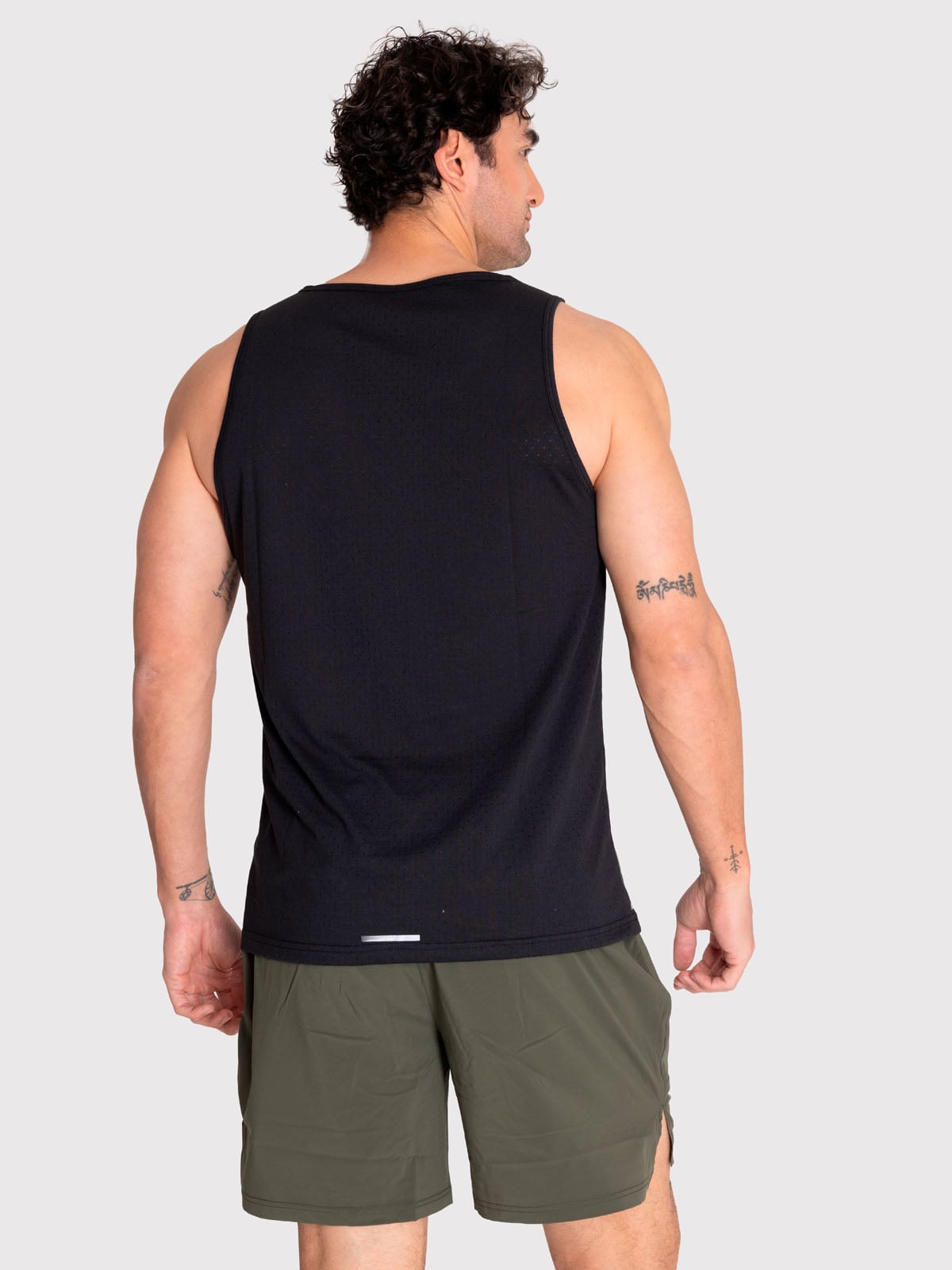 POLERA DEPORTIVA HOMBRE TRAINING VEST NEGRO BSOUL - 3