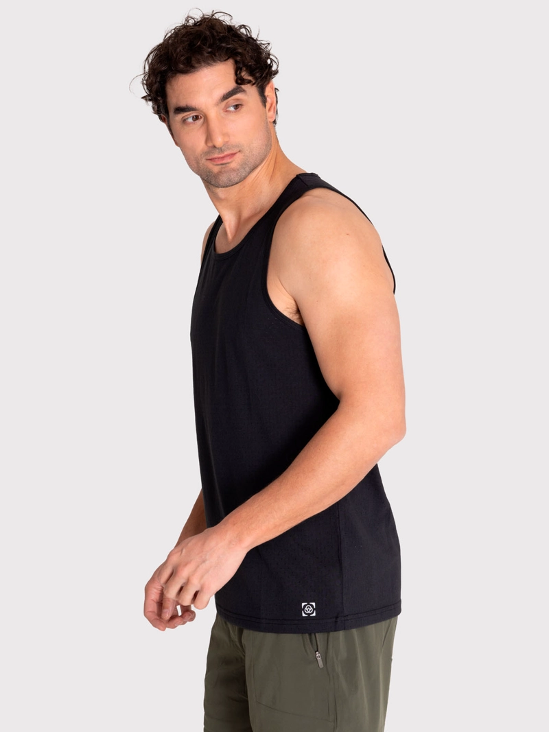 POLERA DEPORTIVA HOMBRE TRAINING VEST NEGRO BSOUL - 4