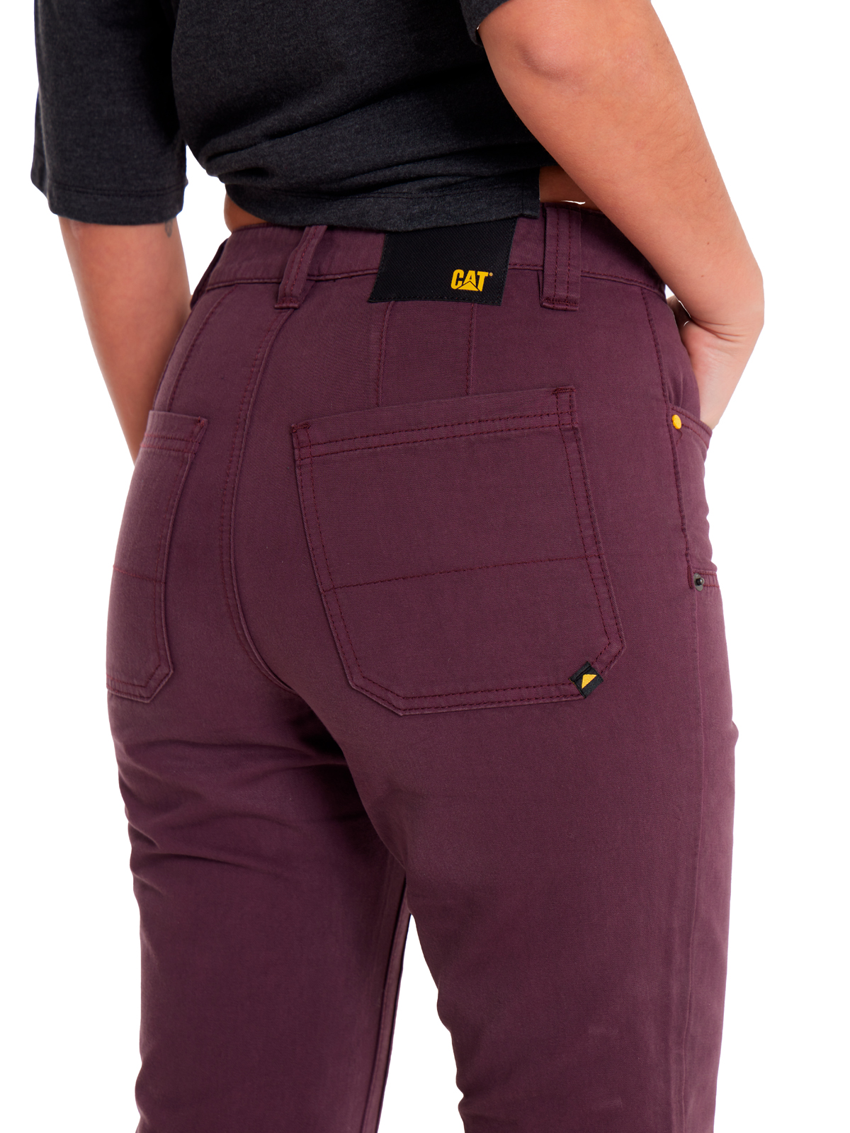PANTALÓN ALGODÓN MUJER CAT BURDEO DOUBLE FRONT UTILITY BOTTOM - 5