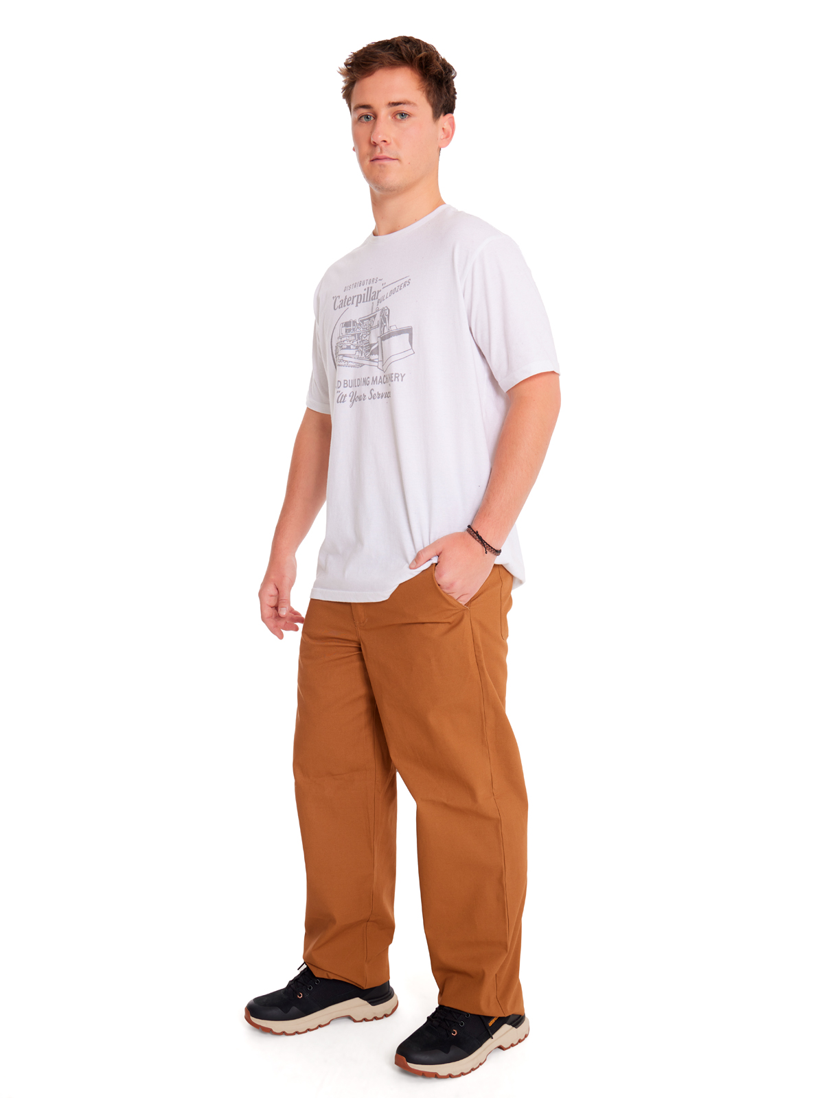 PANTALÓN ALGODÓN HOMBRE CAT CAFÉ RELAXED TWILL UTILITY PANT - 6