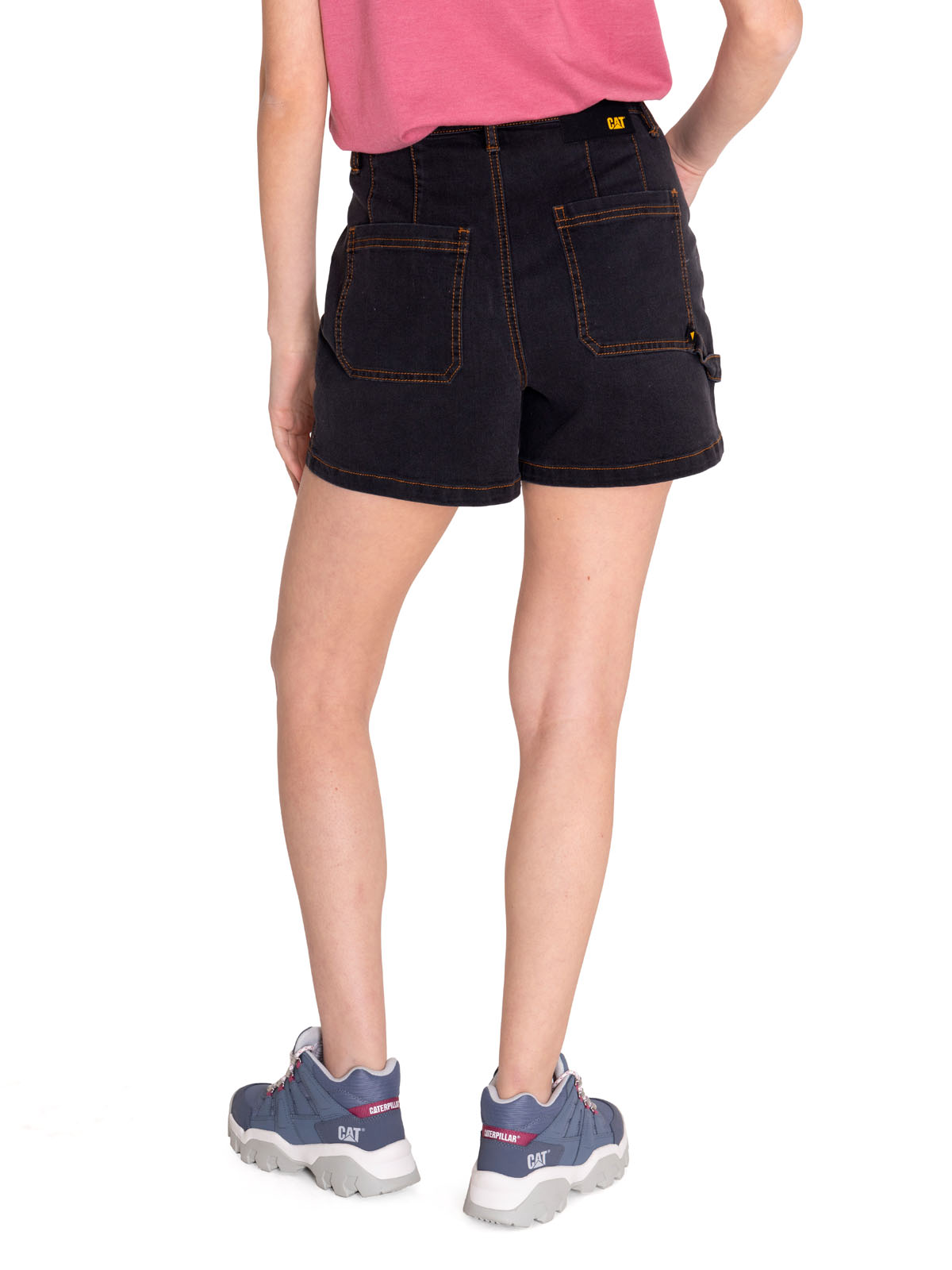 SHORT ALGODÓN MUJER CAT GRIS TRIBLEND STRETCH DENIM - 4
