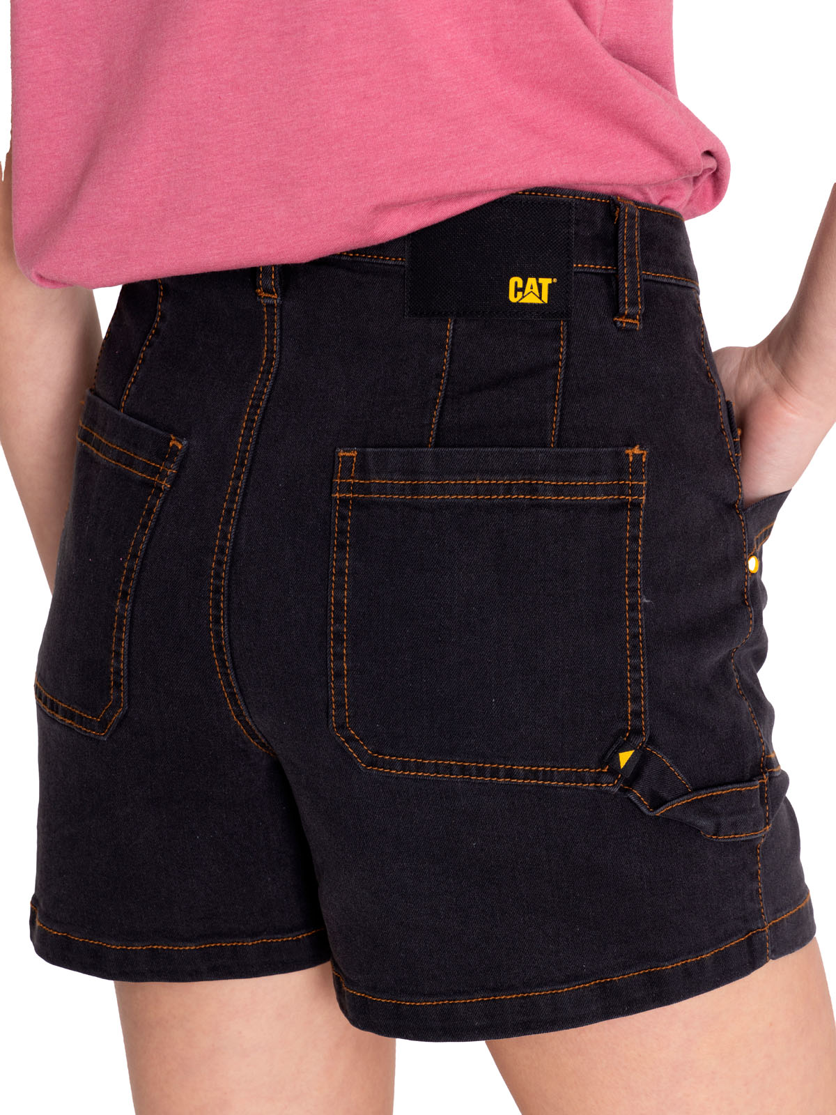 SHORT ALGODÓN MUJER CAT GRIS TRIBLEND STRETCH DENIM - 5