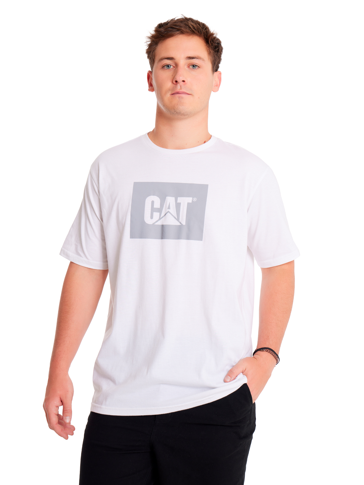 POLERA MANGA CORTA HOMBRE REFLECTIVE CAT LOGOBLANCO CAT - 1