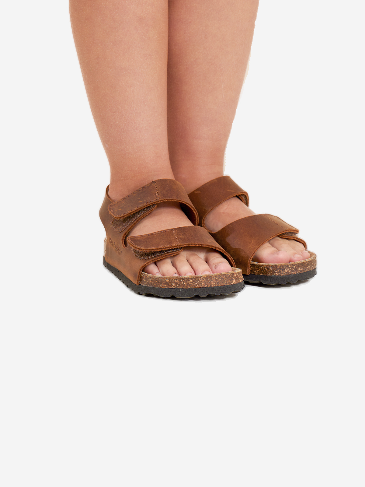 SANDALIAS NIÑO HUSH-PUPPIES CUERO CAFÉ CALEB - 1