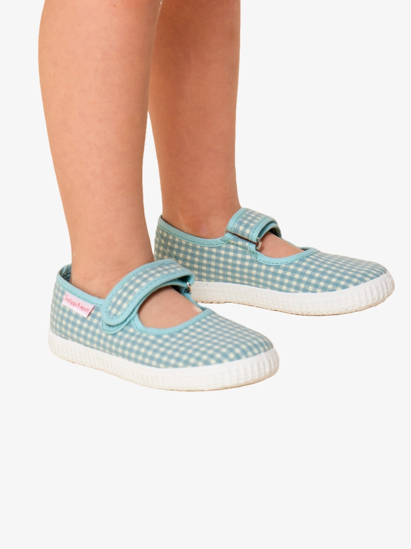 BALLERINAS NIÑA HUSH-PUPPIES TEXTIL SUMMER CELESTE - 1