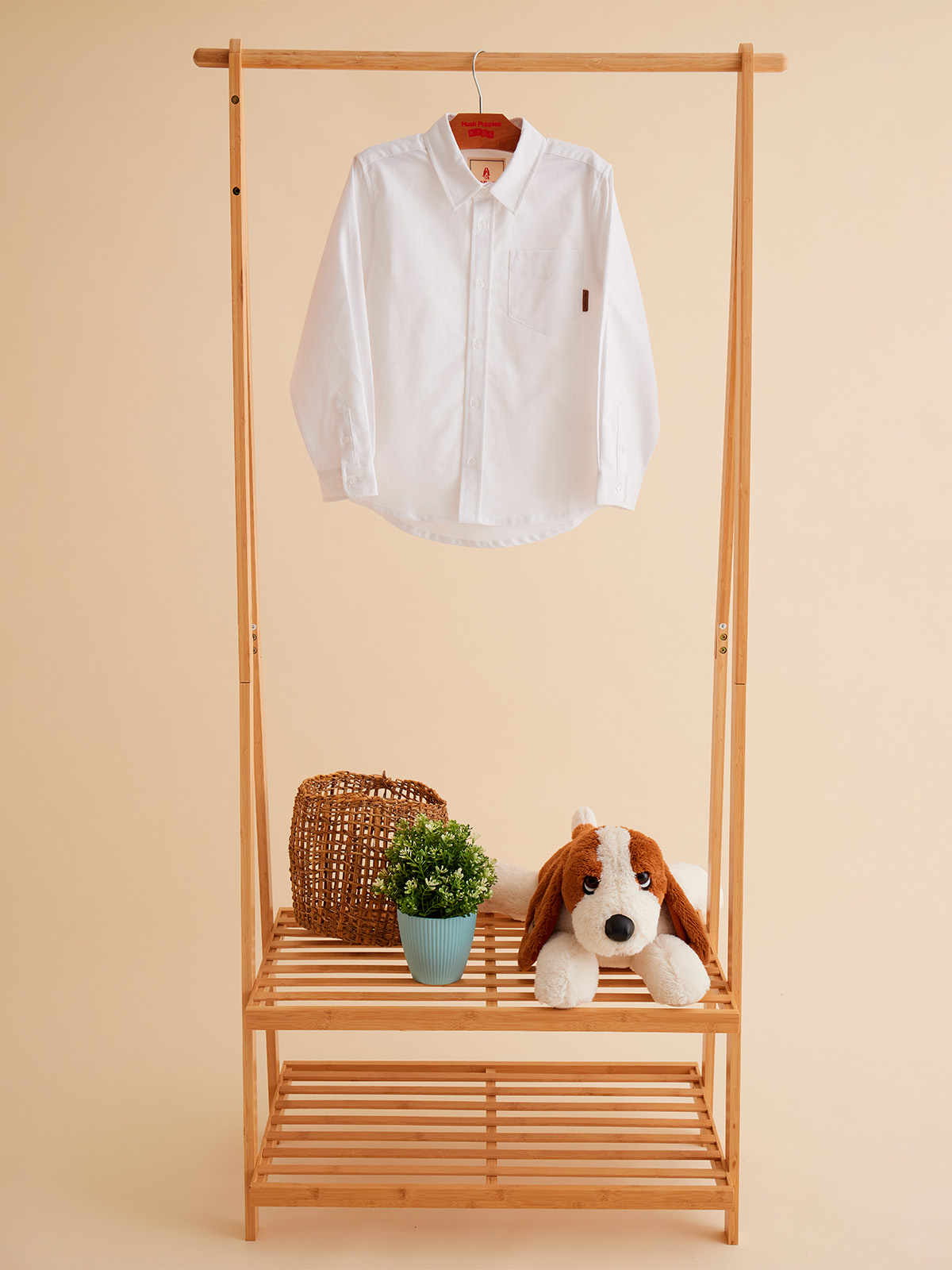 CAMISA ALGODÓN NIÑO HUSH PUPPIES KIDS OXFORD BLANCO - 2