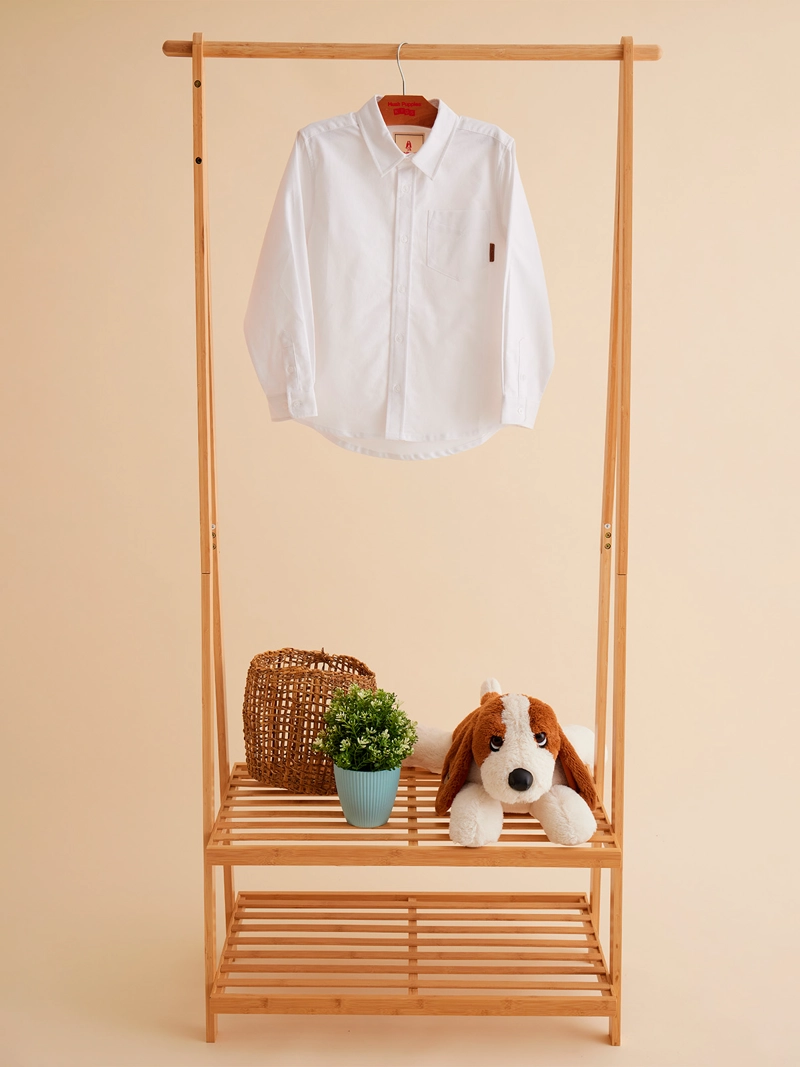 CAMISA ALGODÓN NIÑO HUSH PUPPIES KIDS OXFORD BLANCO - 2