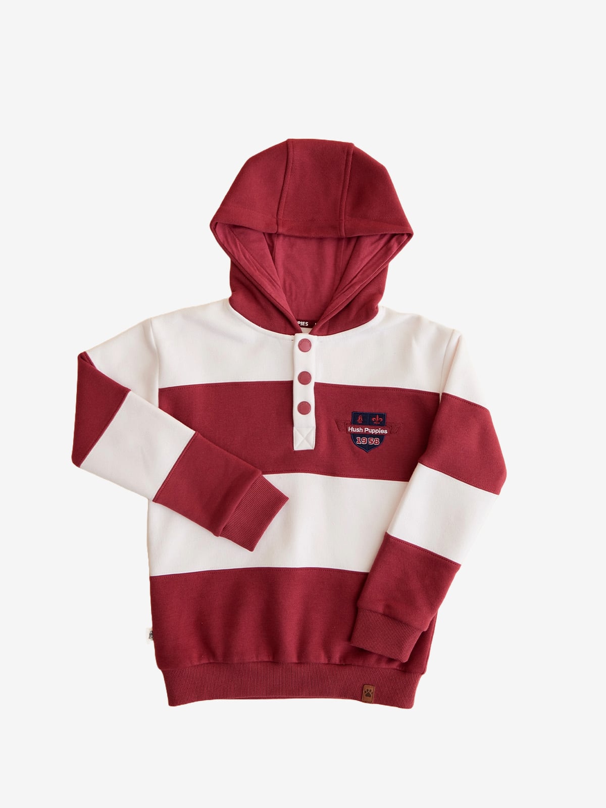 POLERÓN ALGODÓN NIÑO HUSH PUPPIES KIDS MARINERO BURDEO - 1